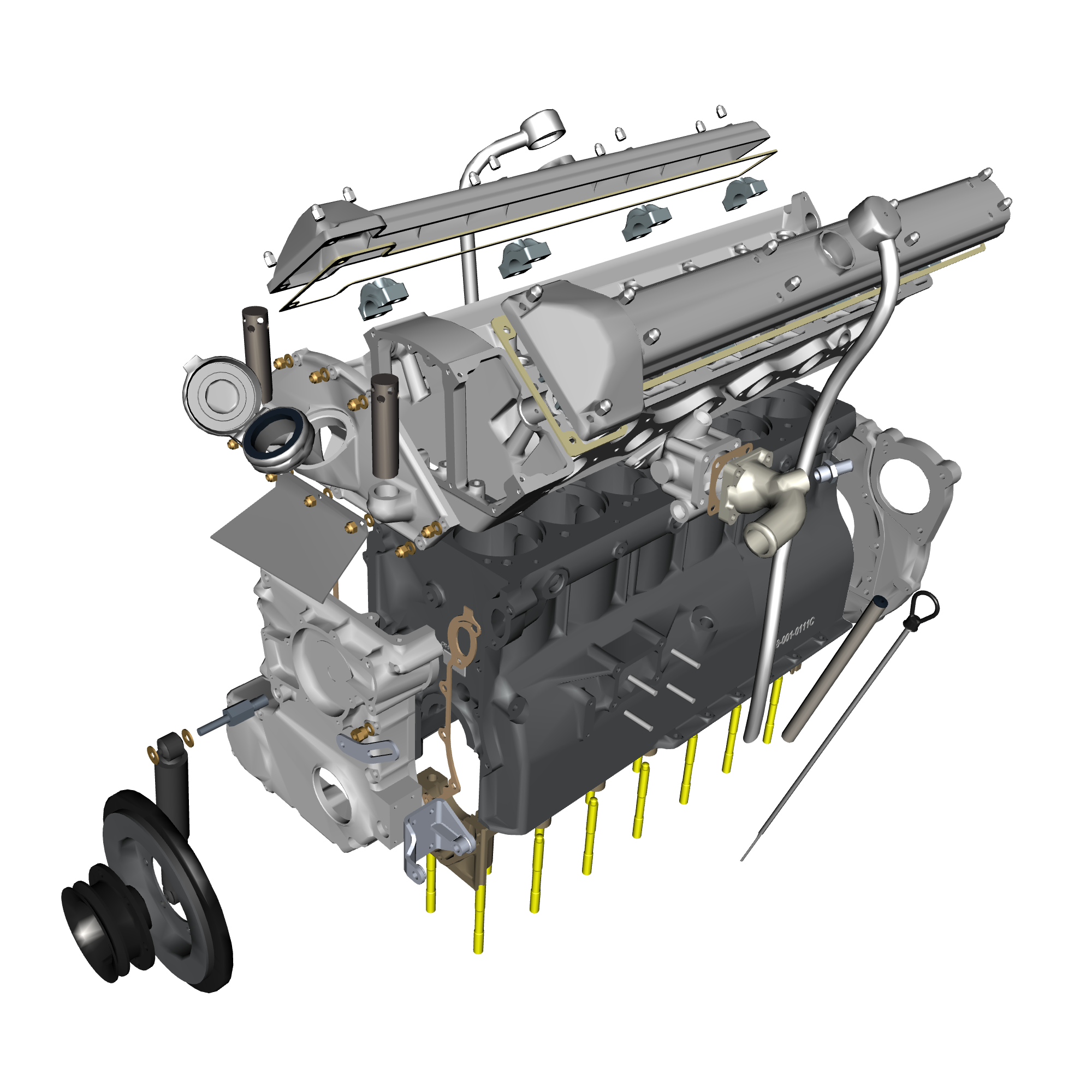 car: DB5 GF,item_no: nan,quantity: 14,reference: DB5GF_PartsCatalogue-031600-10 Engine Structure