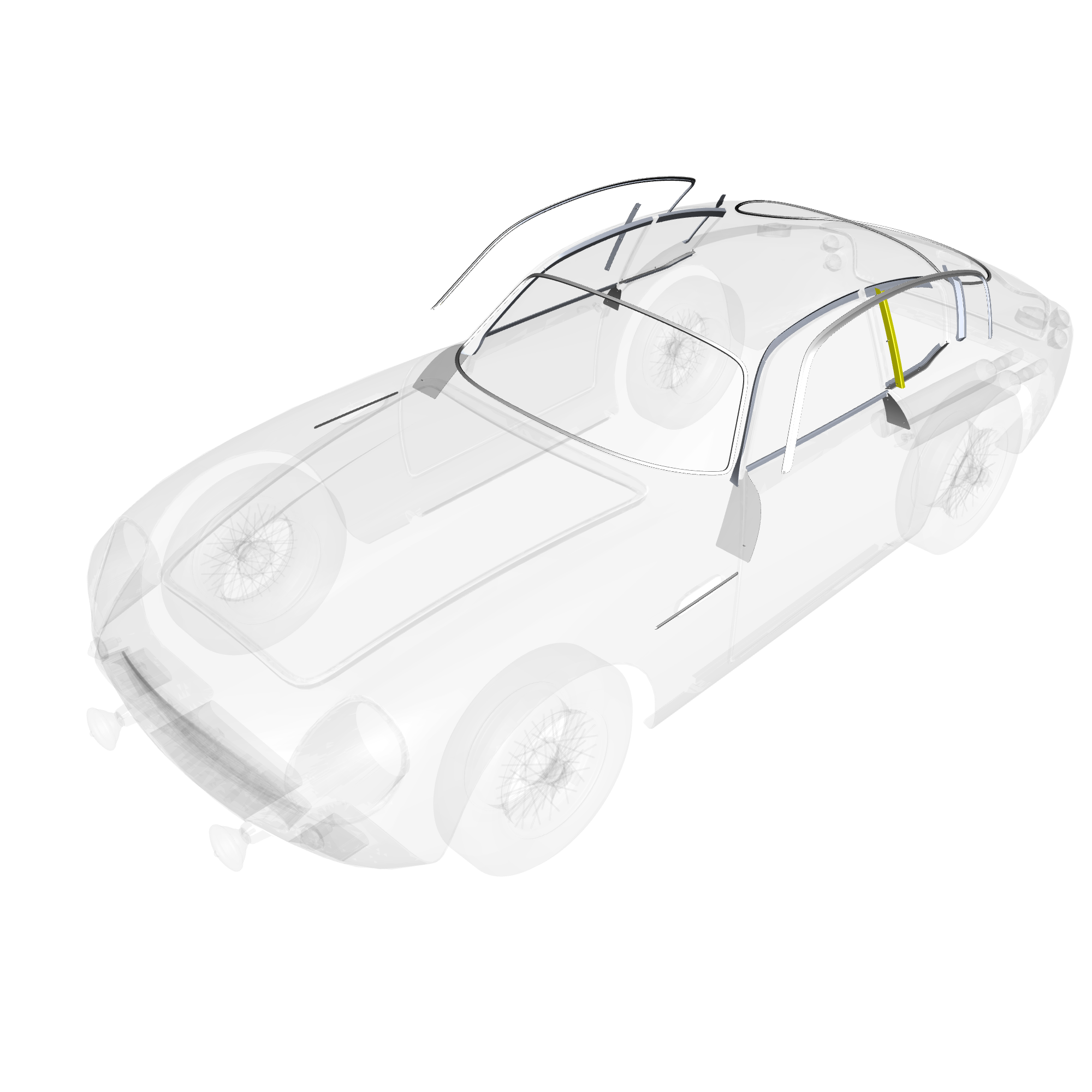 car: DB4 GTZ,item_no: nan,quantity: 1,reference: DB4GTZ_PartsCatalogue-010803-10 Body & Side Trim