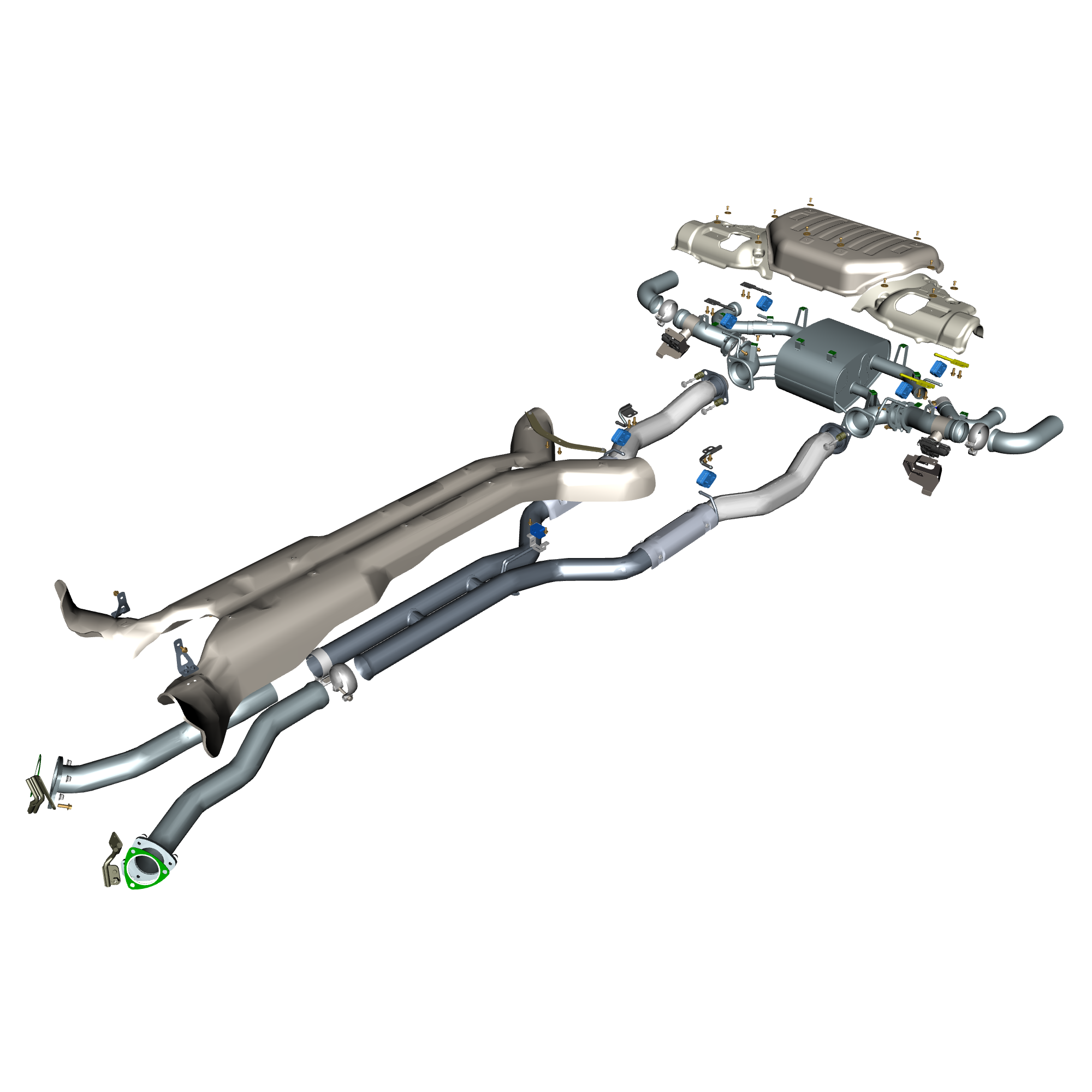 car: DBS ZAGATO,item_no: nan,quantity: 2,reference: DBS_ZAGATO_PartsCatalogue-090300-10 Exhaust Pipes & Shields