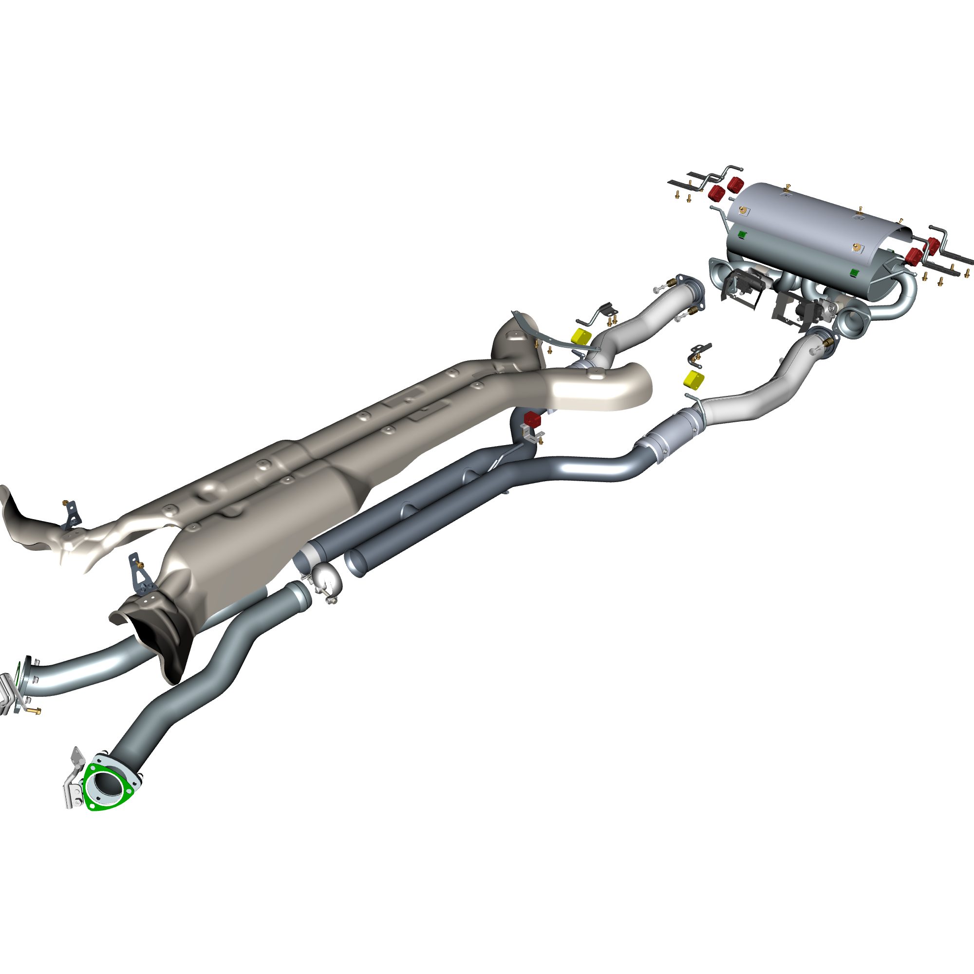 car: DBR22,item_no: nan,quantity: 2,reference: DBR22_PartsCatalogue-090300-10 Exhaust Pipes & Shields