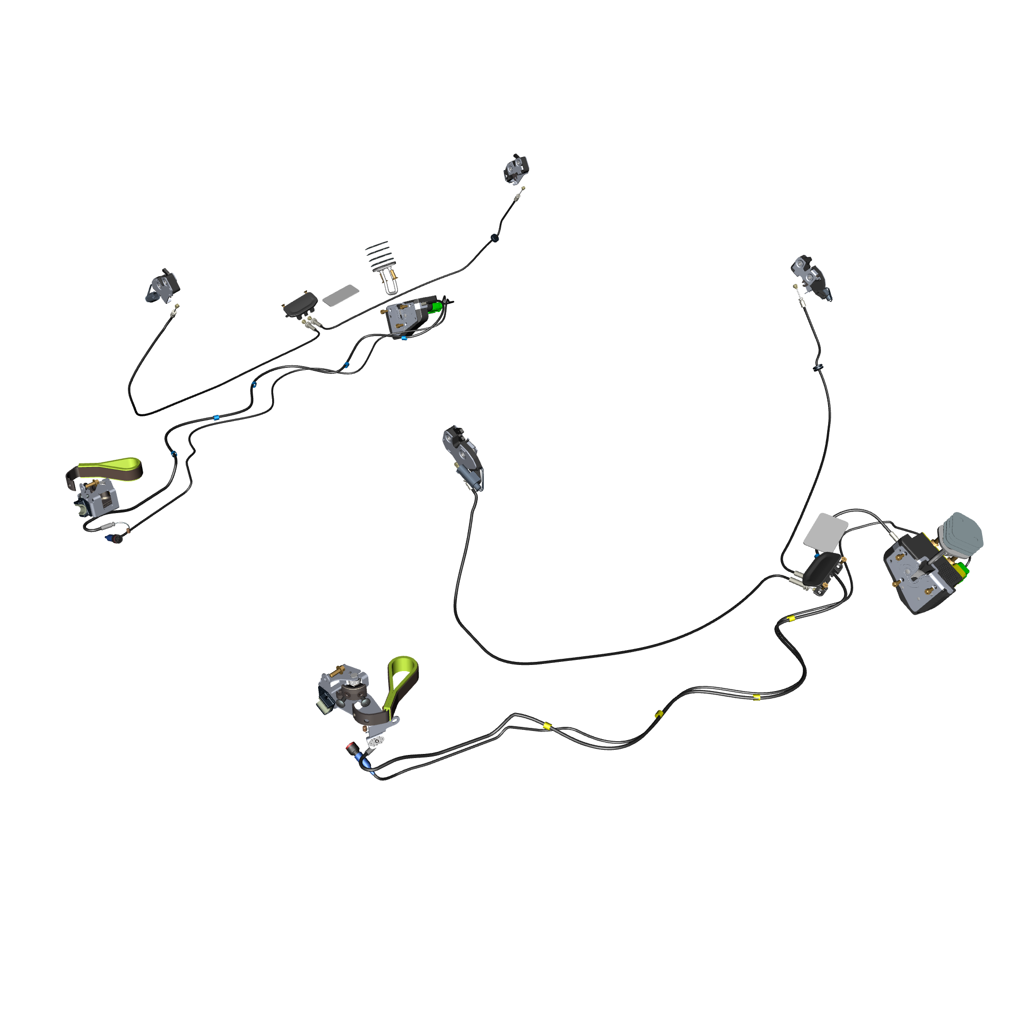 car: VALKYRIE,item_no: nan,quantity: 1,reference: VALKYRIE_PartsCatalogue-011412-20 Door Latch System - Spider