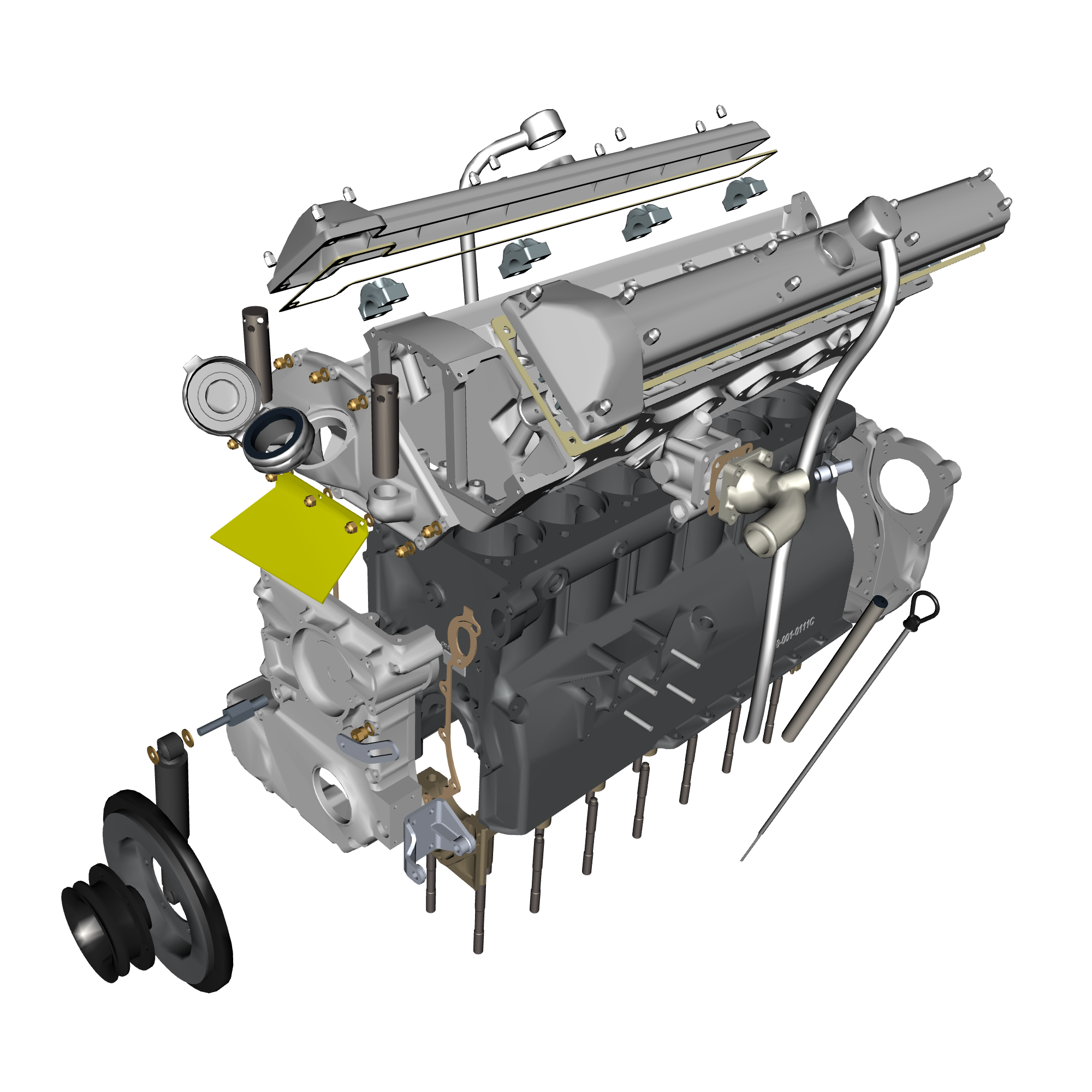 car: DB5 GF,item_no: nan,quantity: 1,reference: DB5GF_PartsCatalogue-031600-10 Engine Structure