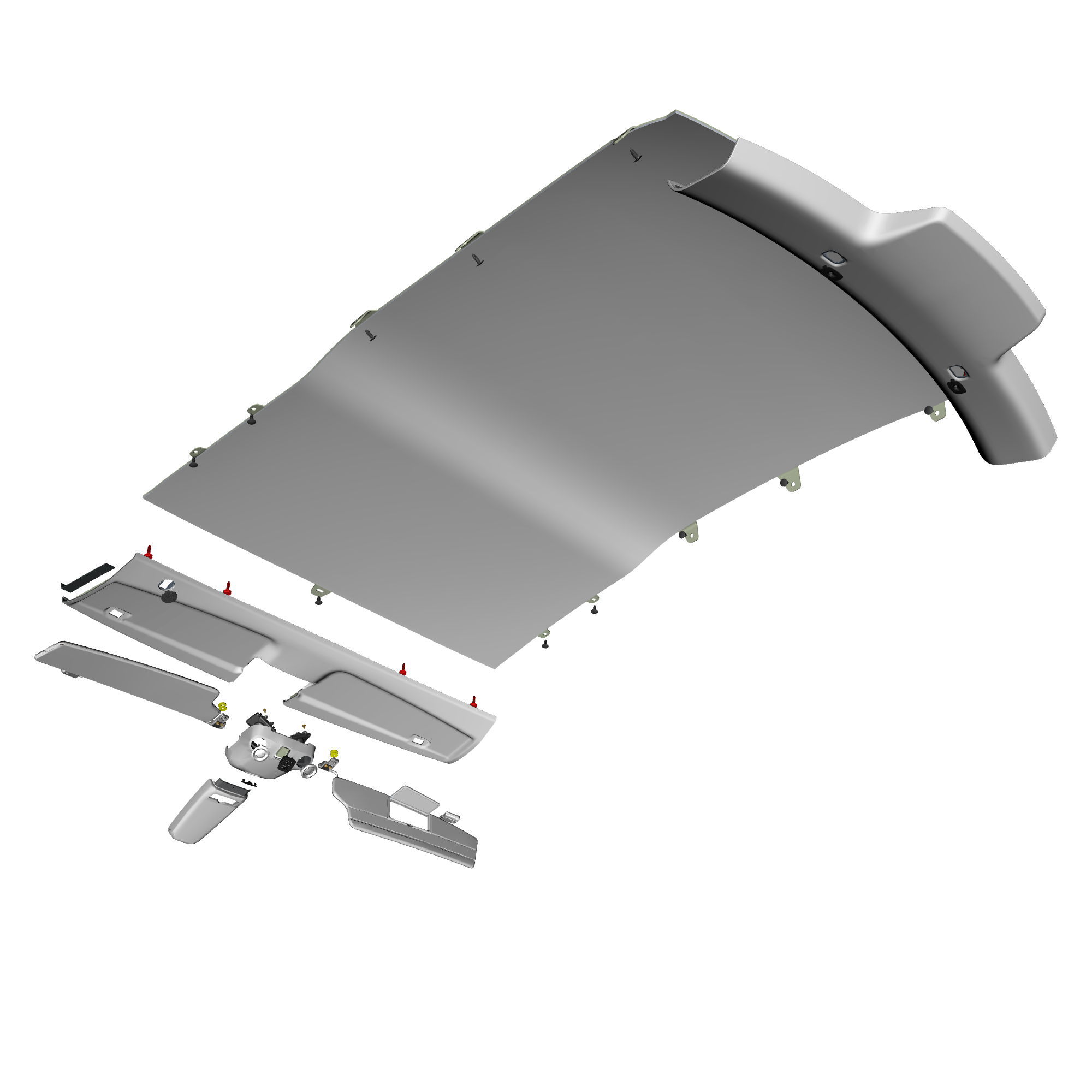 car: TARAF,item_no: nan,quantity: 4,reference: TARAF_PartsCatalogue-010503-01 Headliner Assembly