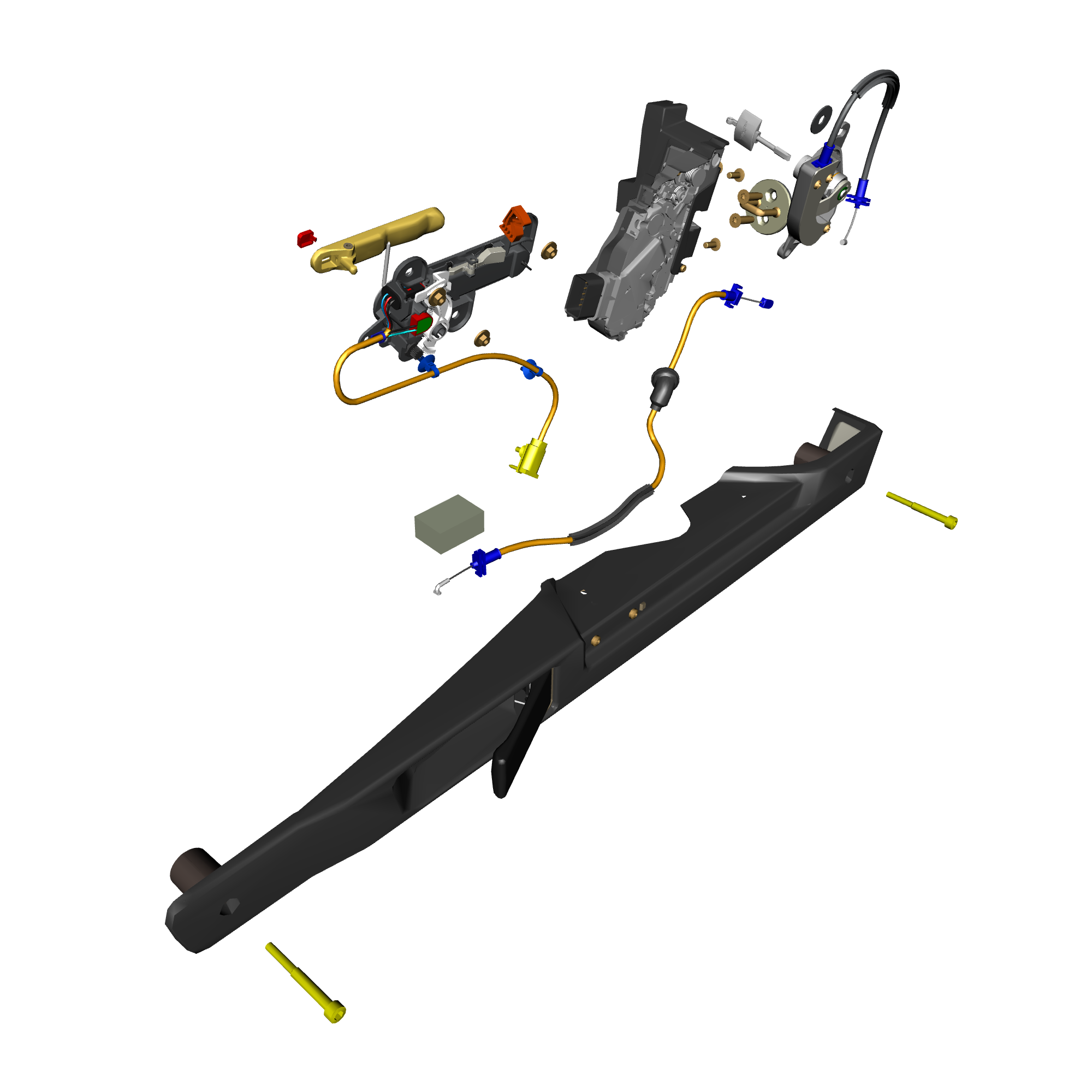 car: VANTAGE V12S,item_no: nan,quantity: 4,reference: VANTAGE_V12S_PartsCatalogue-011404-B1 Door Latch System