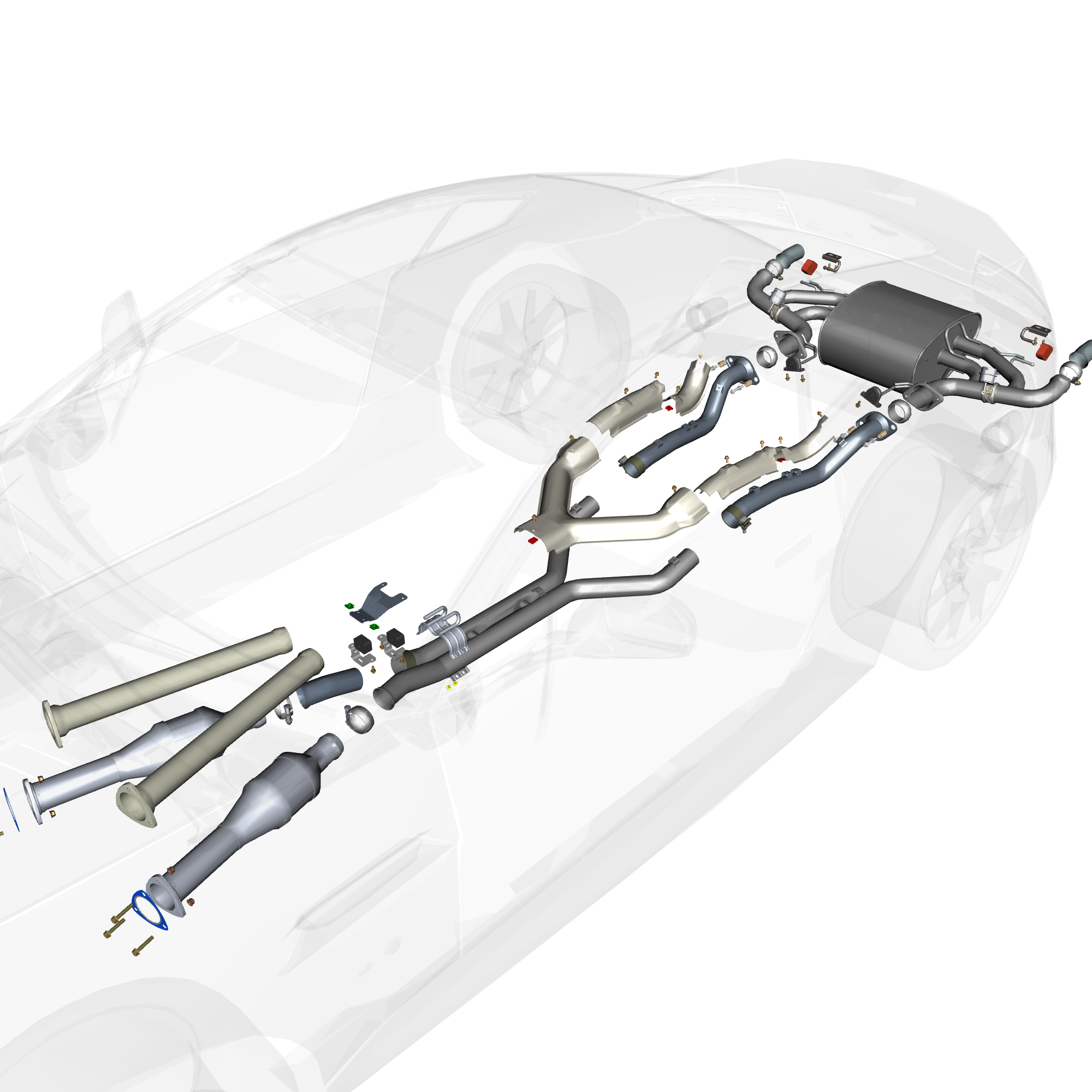 car:VANTAGE V12S,item_no:,quantity:4,reference:VANTAGE_V12S_PartsCatalogue-090300-01 Exhaust Pipes & Shields - 'S'