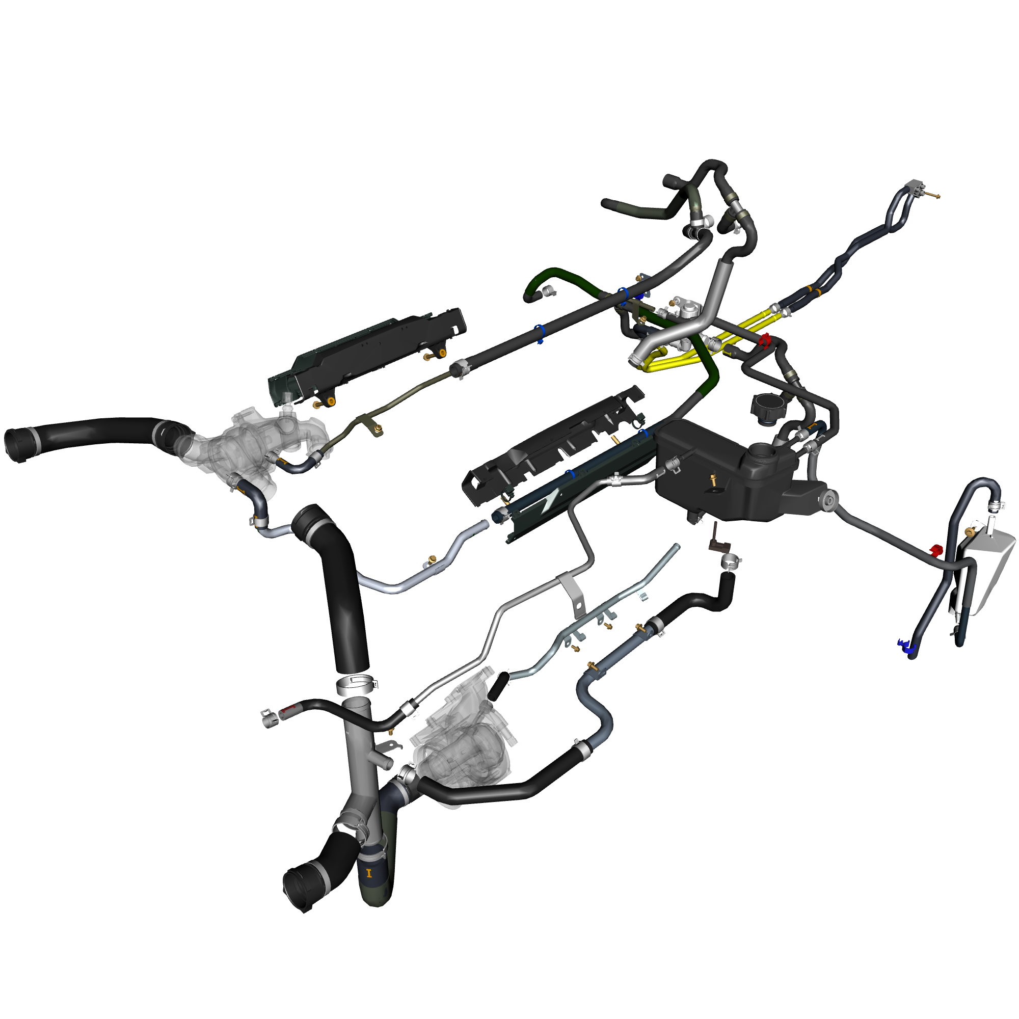 car: TARAF,item_no: nan,quantity: 1,reference: TARAF_PartsCatalogue-030300-01 Coolant Hoses & Reservoir