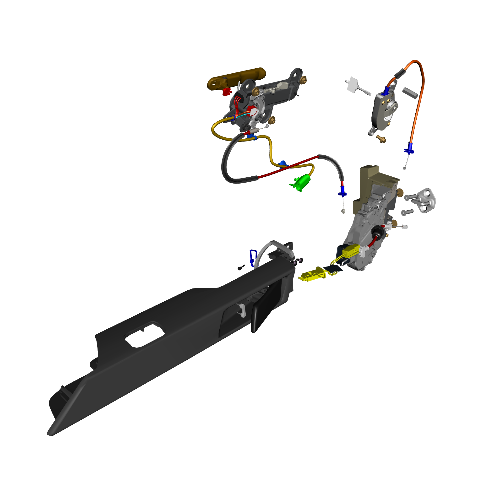 car: TARAF,item_no: nan,quantity: 2,reference: TARAF_PartsCatalogue-011401-01 Door Latch System Front