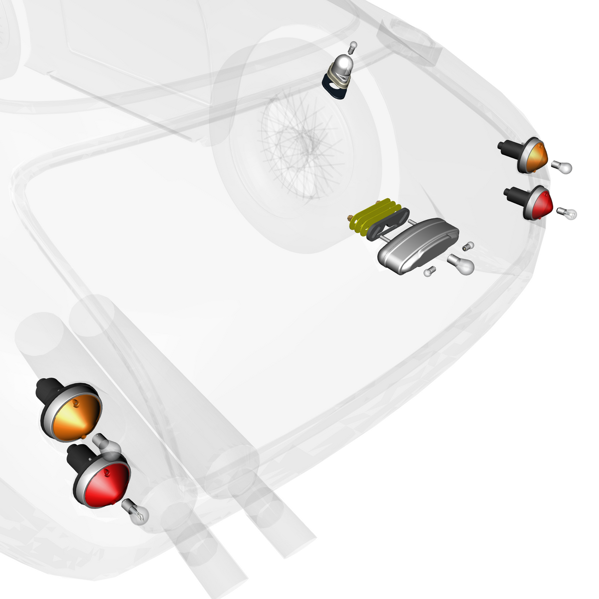 car:DB4 GTZ,item_no:,quantity:3,reference:DB4GTZ_PartsCatalogue-170300-02 Rear Lighting