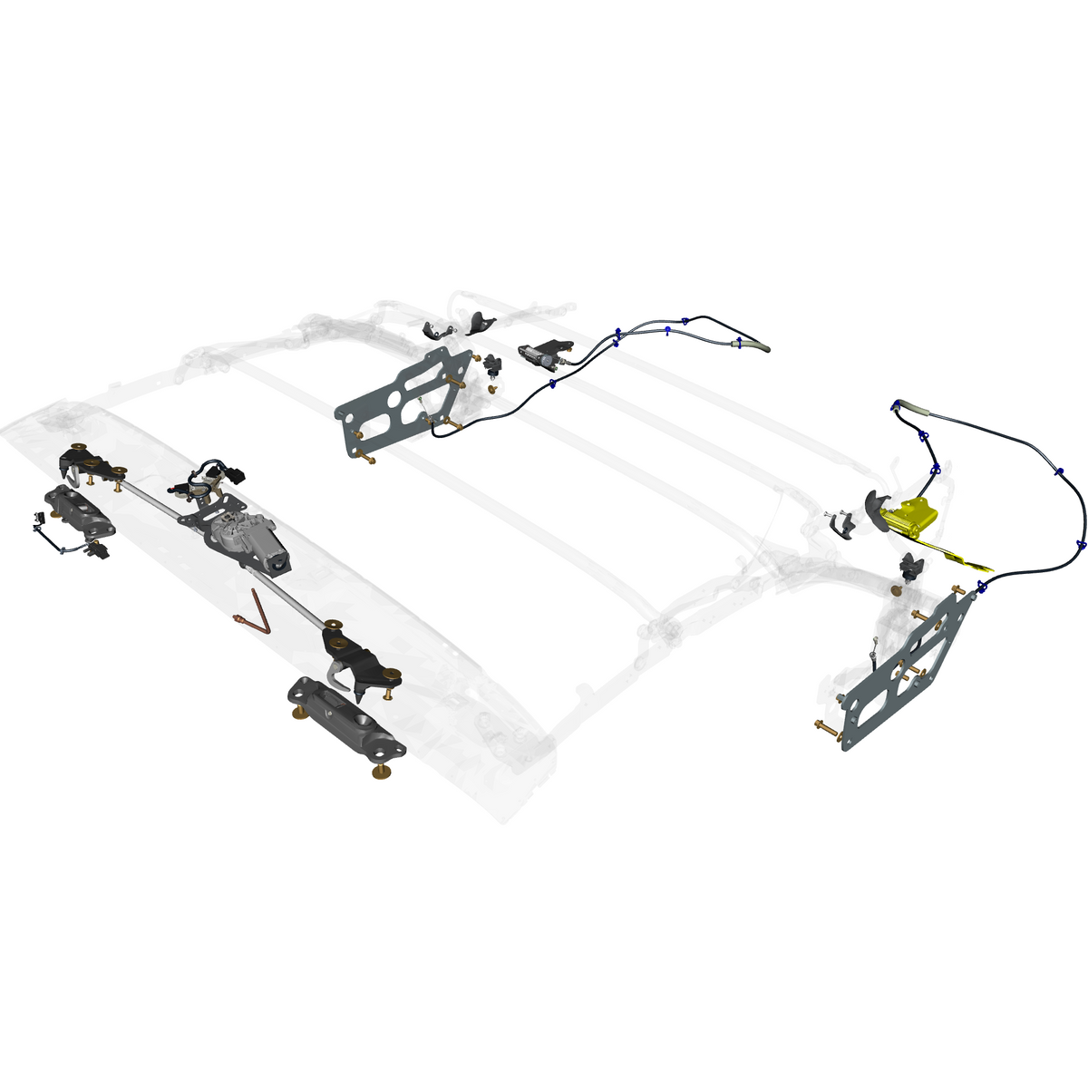 car: DB12,item_no: nan,quantity: 1,reference: DB12_24_PartsCatalogue-011701-30 Roof Mechanisms