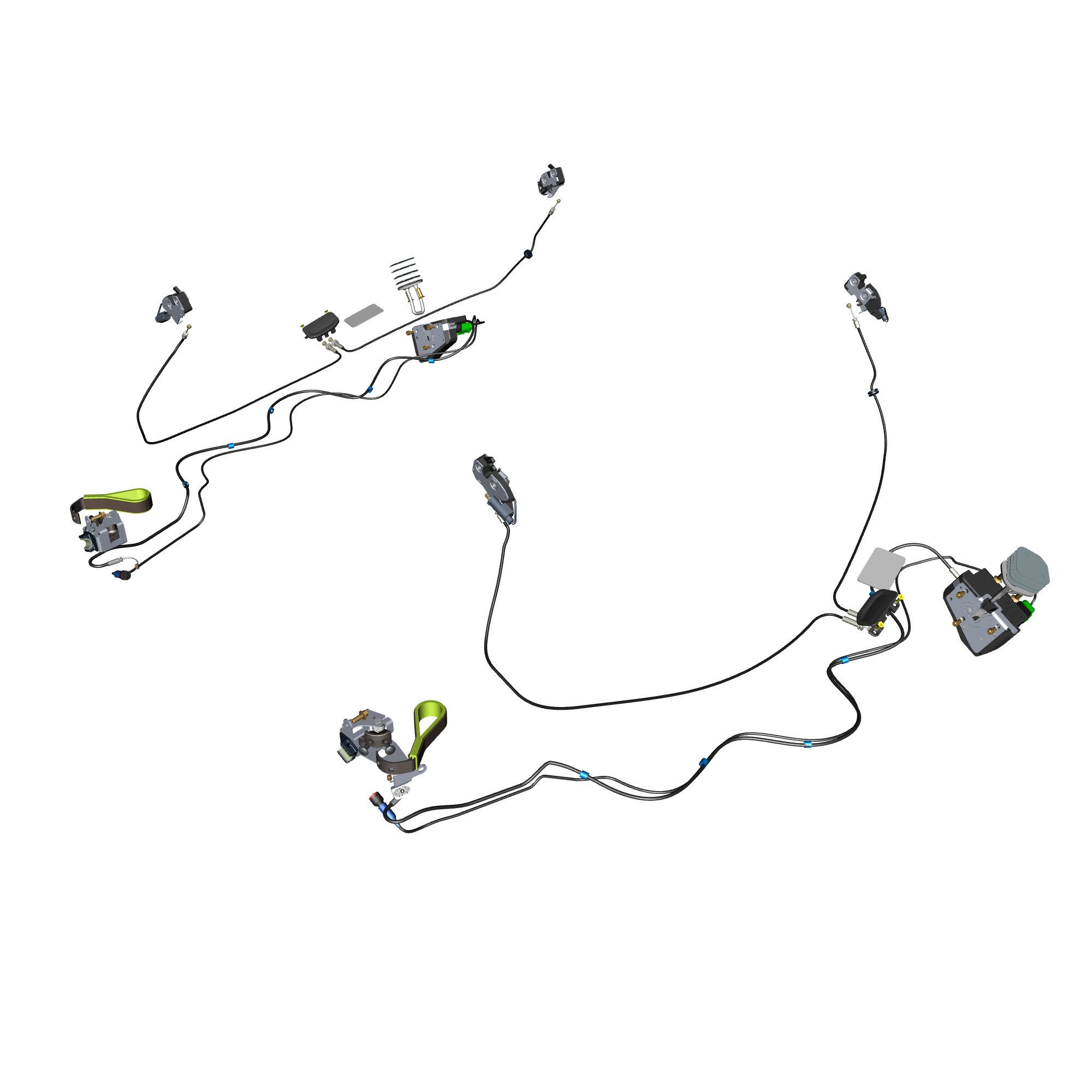 car: VALKYRIE,item_no: nan,quantity: 4,reference: VALKYRIE_PartsCatalogue-011412-20 Door Latch System - Spider