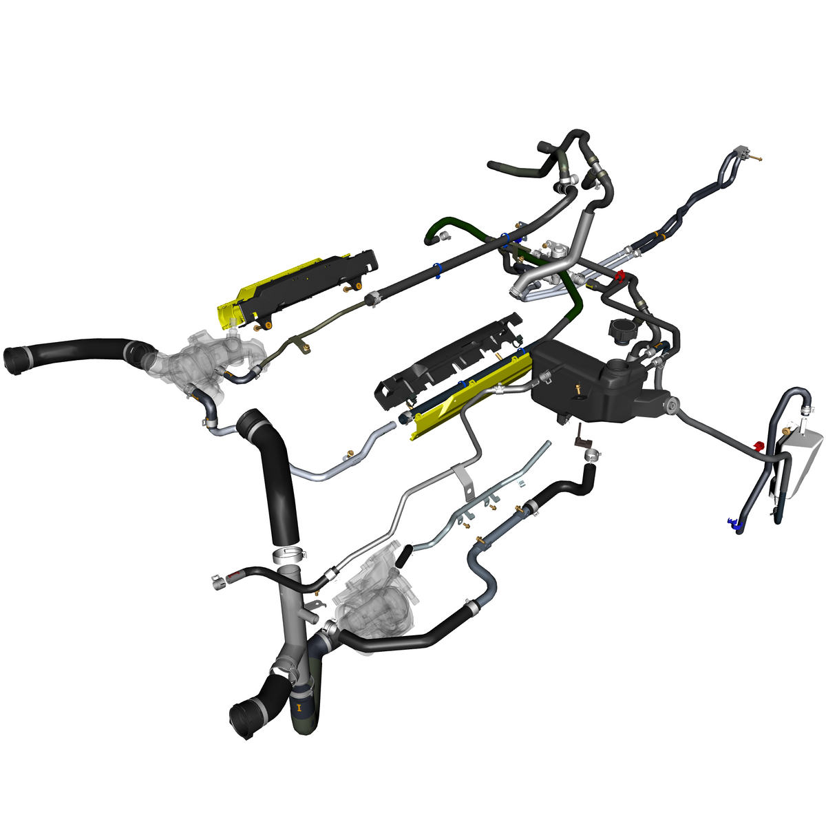 car: TARAF,item_no: nan,quantity: 2,reference: TARAF_PartsCatalogue-030300-01 Coolant Hoses & Reservoir