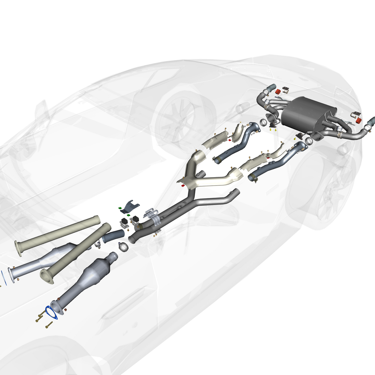 car:VANTAGE V12S,item_no:,quantity:4,reference:VANTAGE_V12S_PartsCatalogue-090300-01 Exhaust Pipes & Shields - 'S'