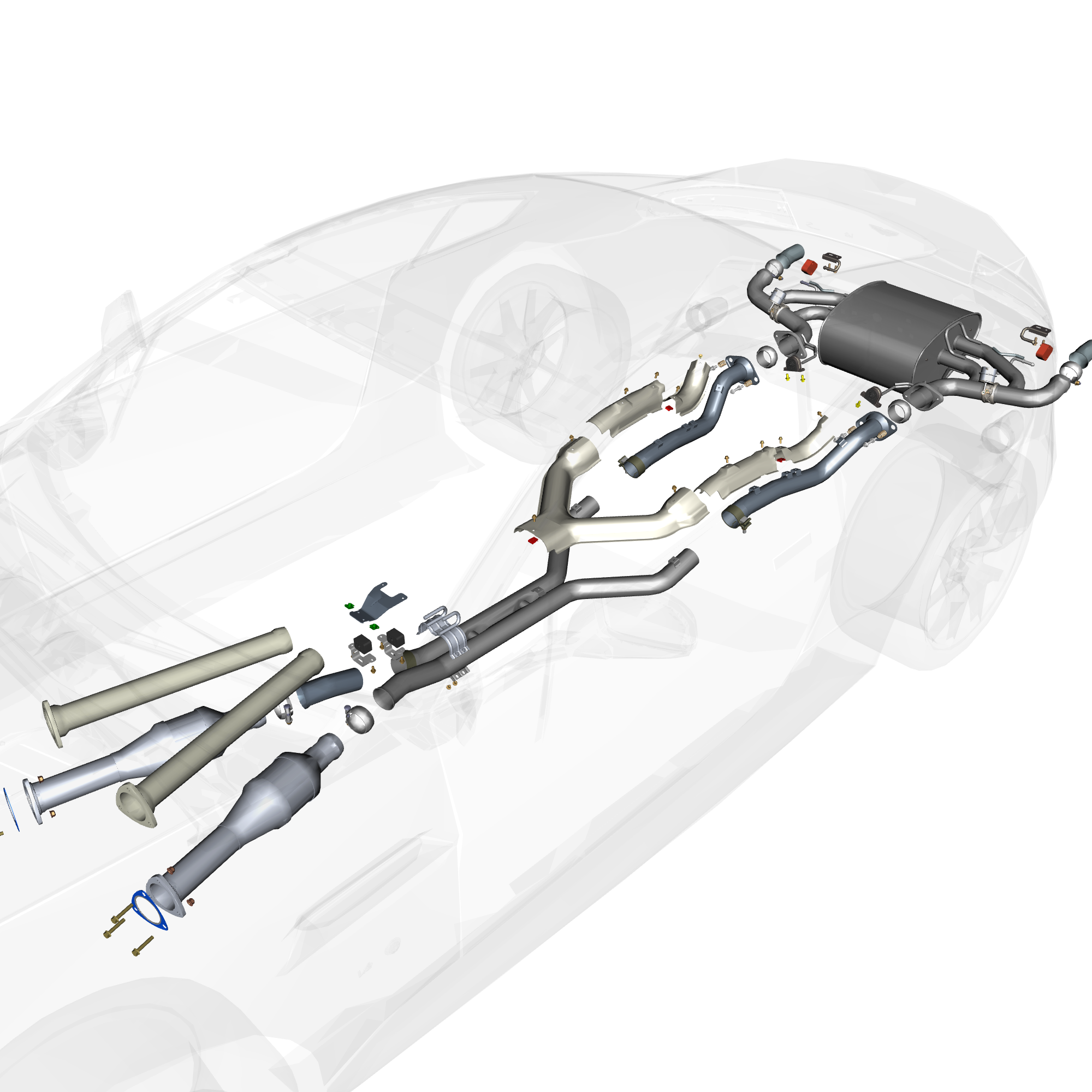 car:VANTAGE V12S,item_no:,quantity:4,reference:VANTAGE_V12S_PartsCatalogue-090300-01 Exhaust Pipes & Shields - 'S'