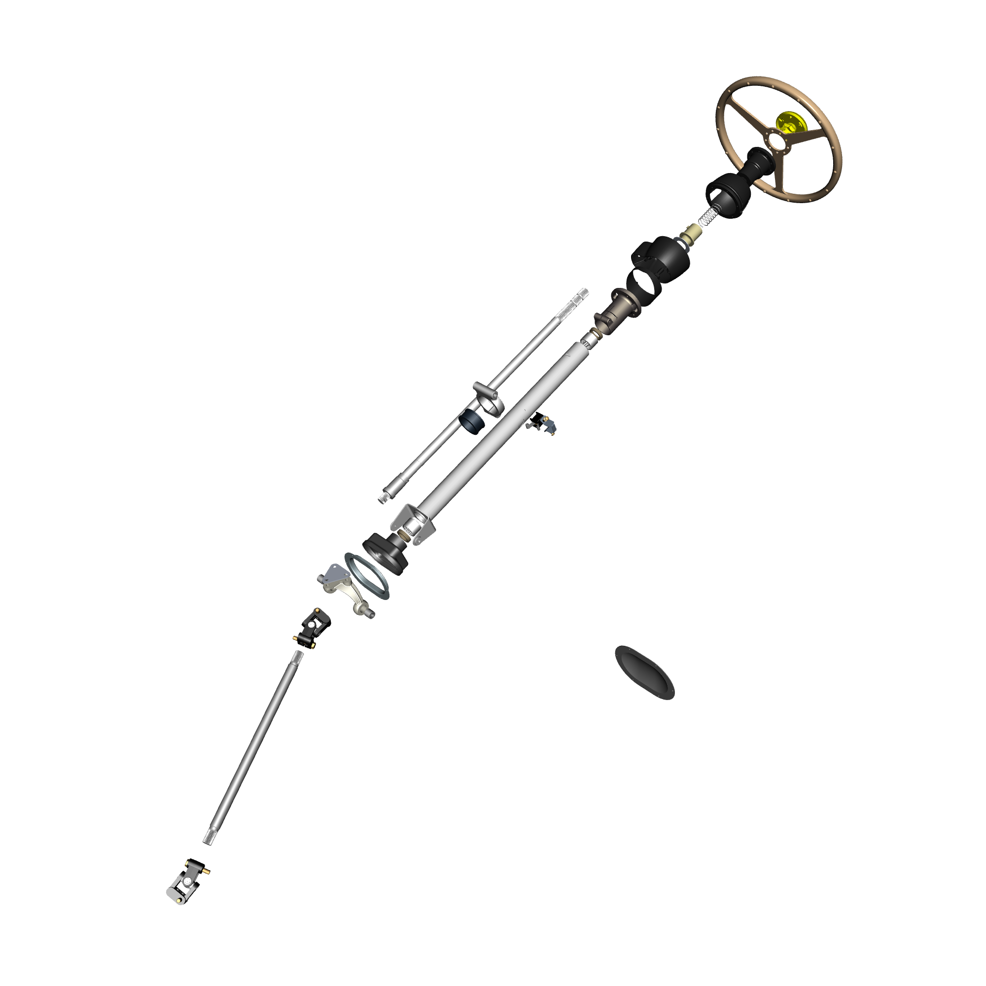 car:db5 gf,item_no:,quantity:1.0,reference:db5gf_partscatalogue-440200-10 steering column assembly