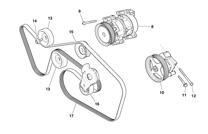 image 3 of tensioner assy,engine belt drive