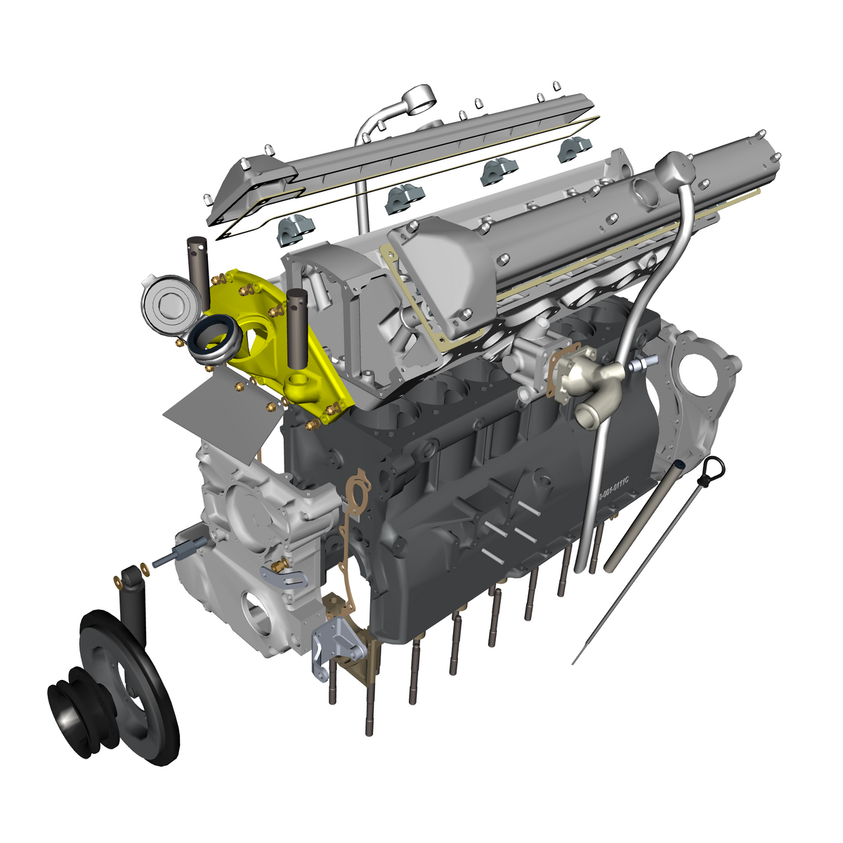 car:db5 gf,item_no:,quantity:1,reference:db5gf_partscatalogue-031600-10 engine structure