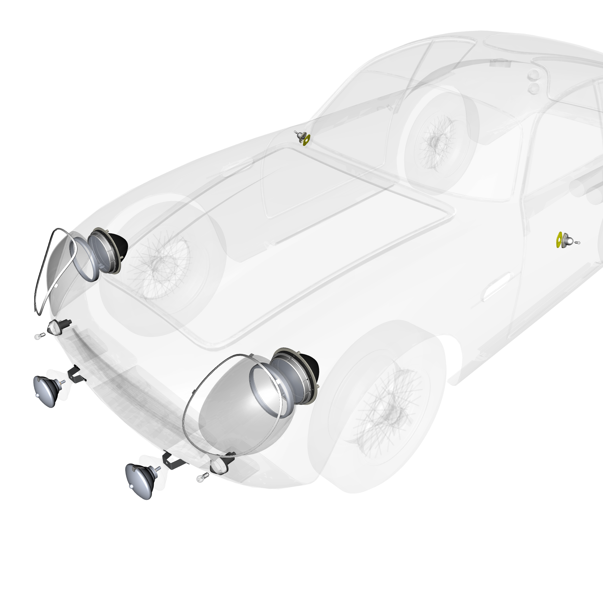 car: DB4 GTZ,item_no: nan,quantity: A/R,reference: DB4GTZ_PartsCatalogue-170100-02 Front Lighting