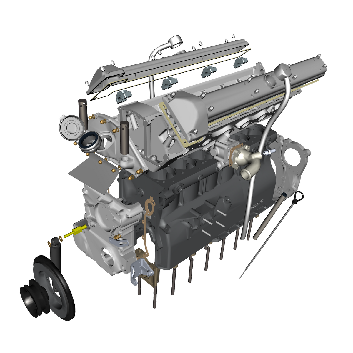 car:db5 gf,item_no:,quantity:1,reference:db5gf_partscatalogue-031600-10 engine structure