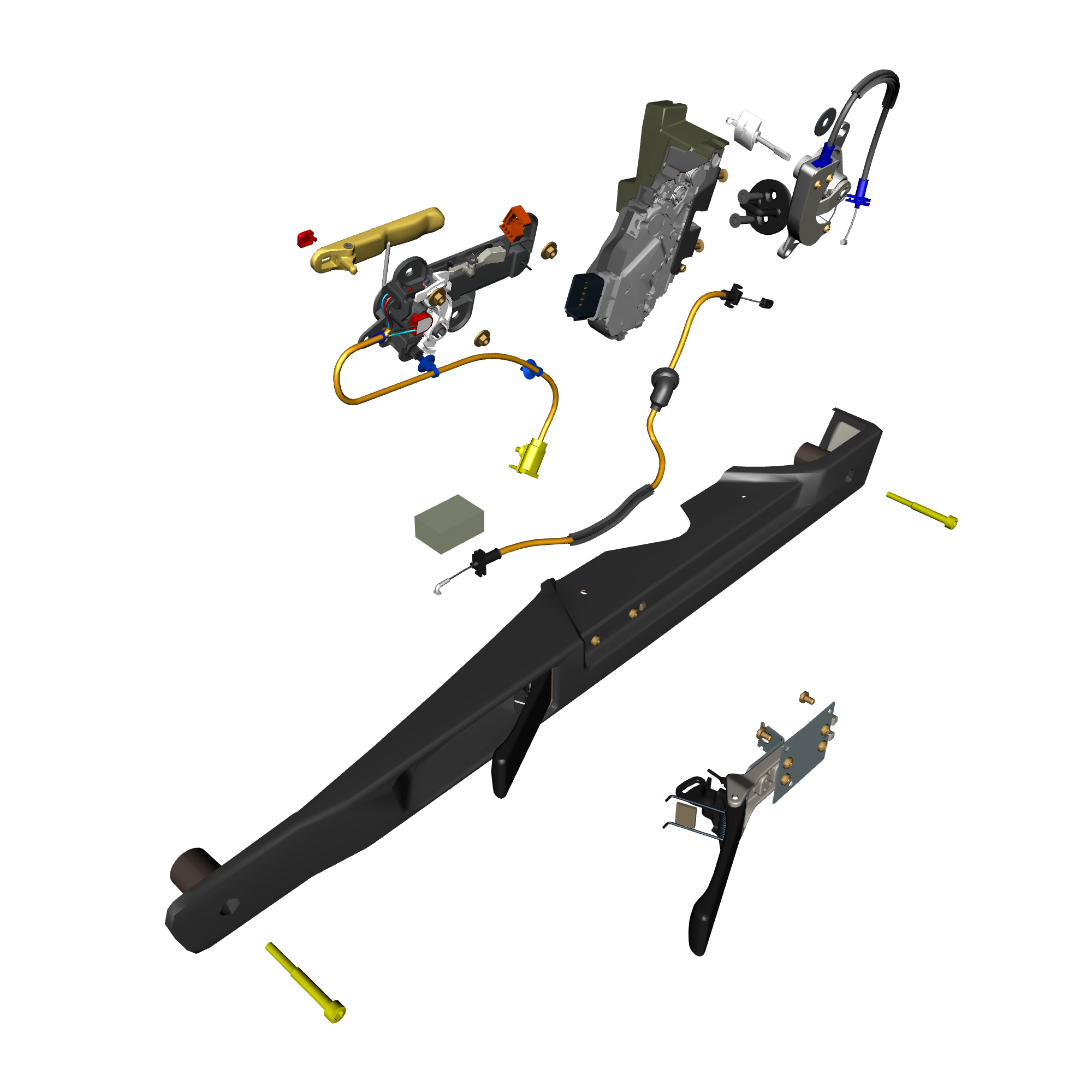 car: VANTAGE V12S,item_no: nan,quantity: 4,reference: VANTAGE_V12S_PartsCatalogue-011404-B1 Door Latch System