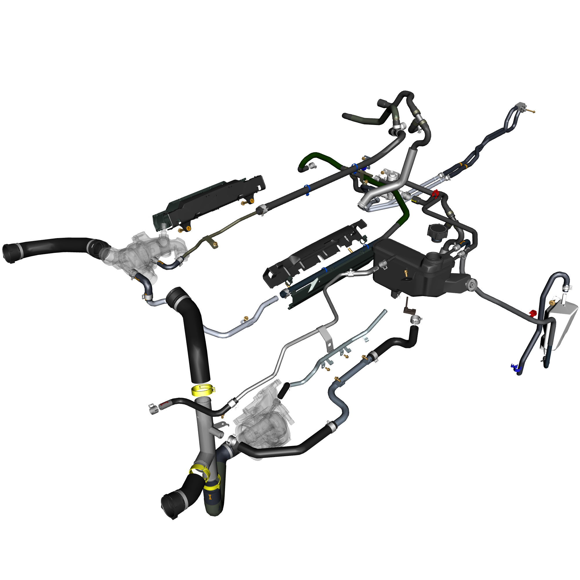 car:TARAF,item_no:,quantity:3,reference:TARAF_PartsCatalogue-030300-01 Coolant Hoses & Reservoir