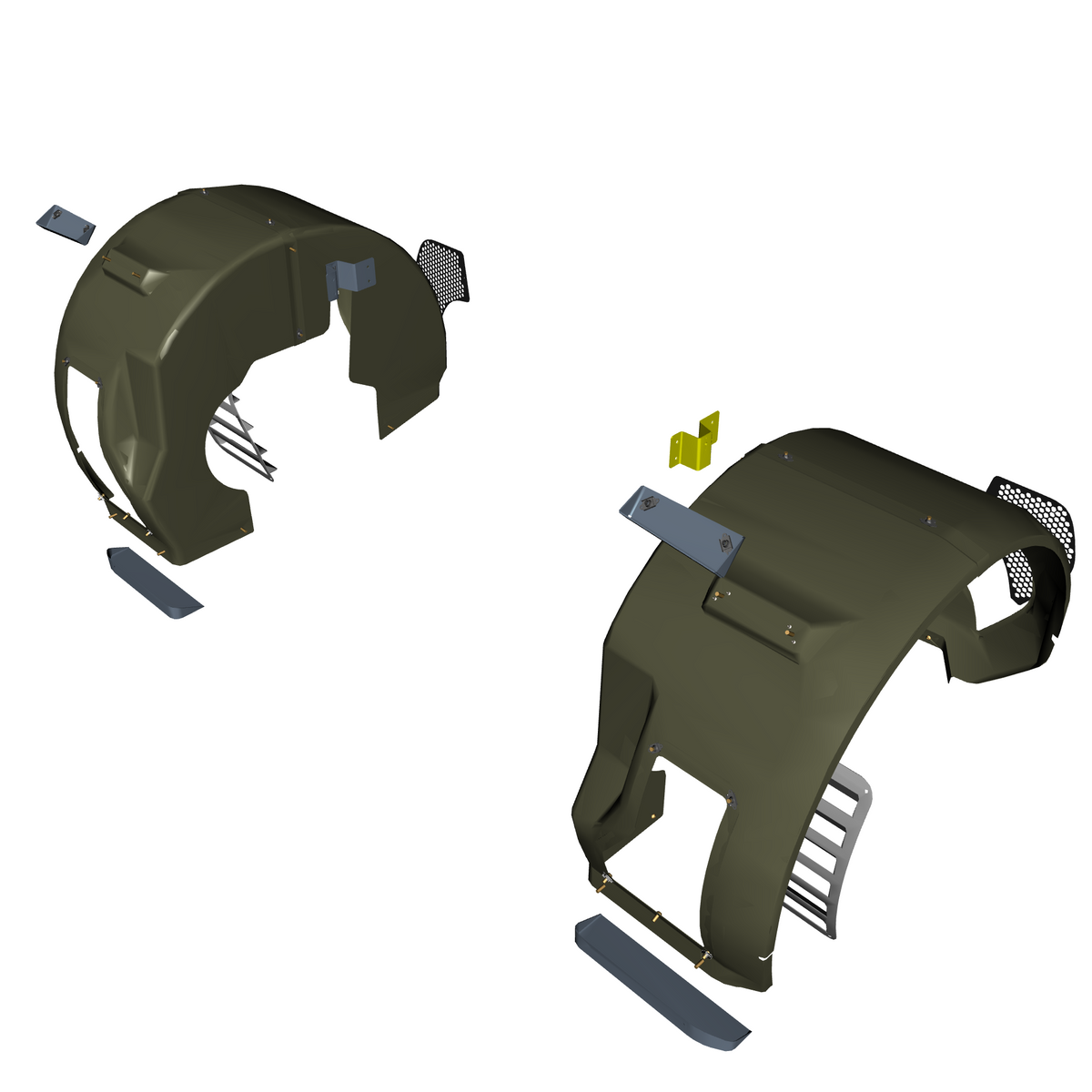 car: VULCAN,item_no: nan,quantity: 1,reference: VULCAN_PartsCatalogue-010805-01 Rear Wheelarch Liners
