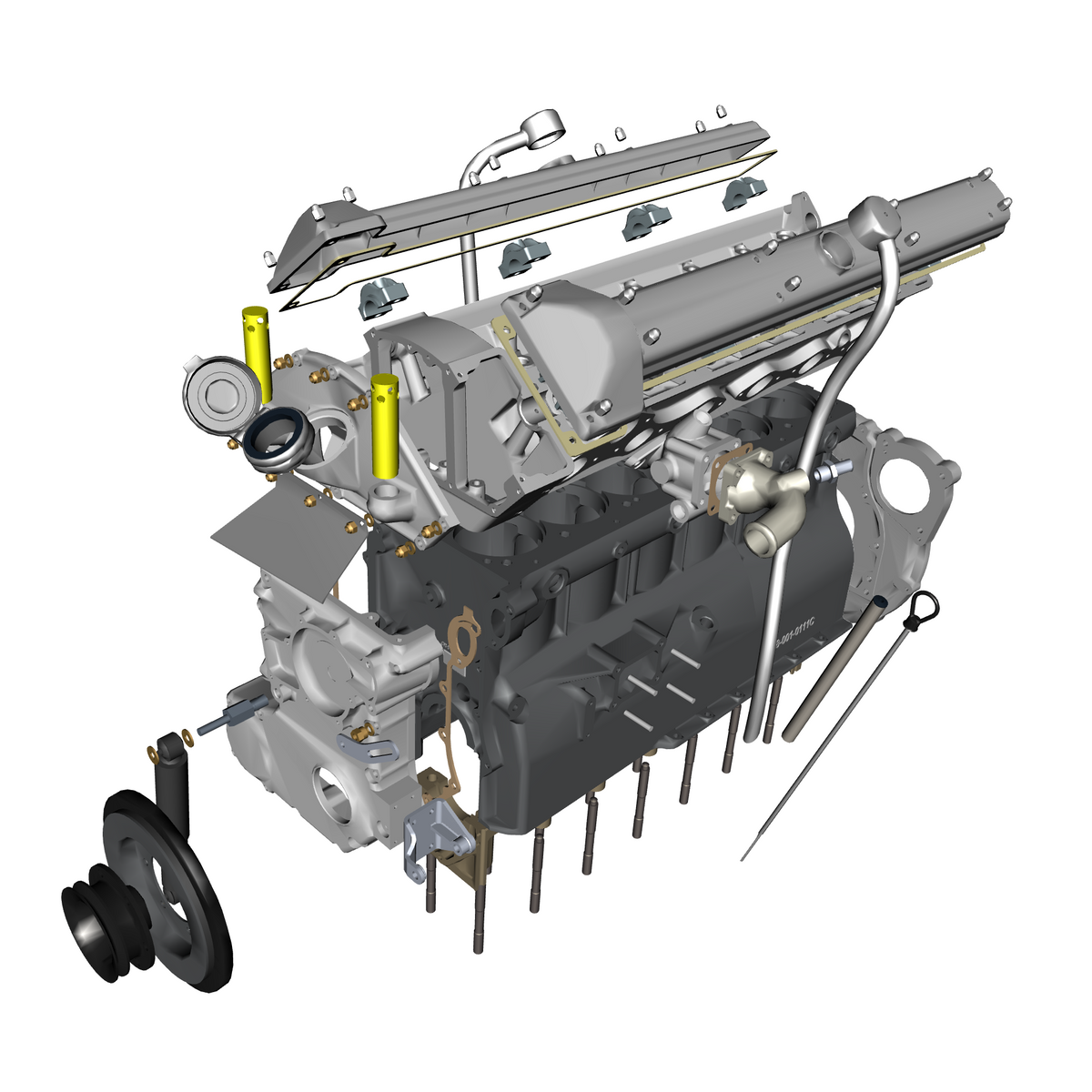 car: DB5 GF,item_no: nan,quantity: 2,reference: DB5GF_PartsCatalogue-031600-10 Engine Structure