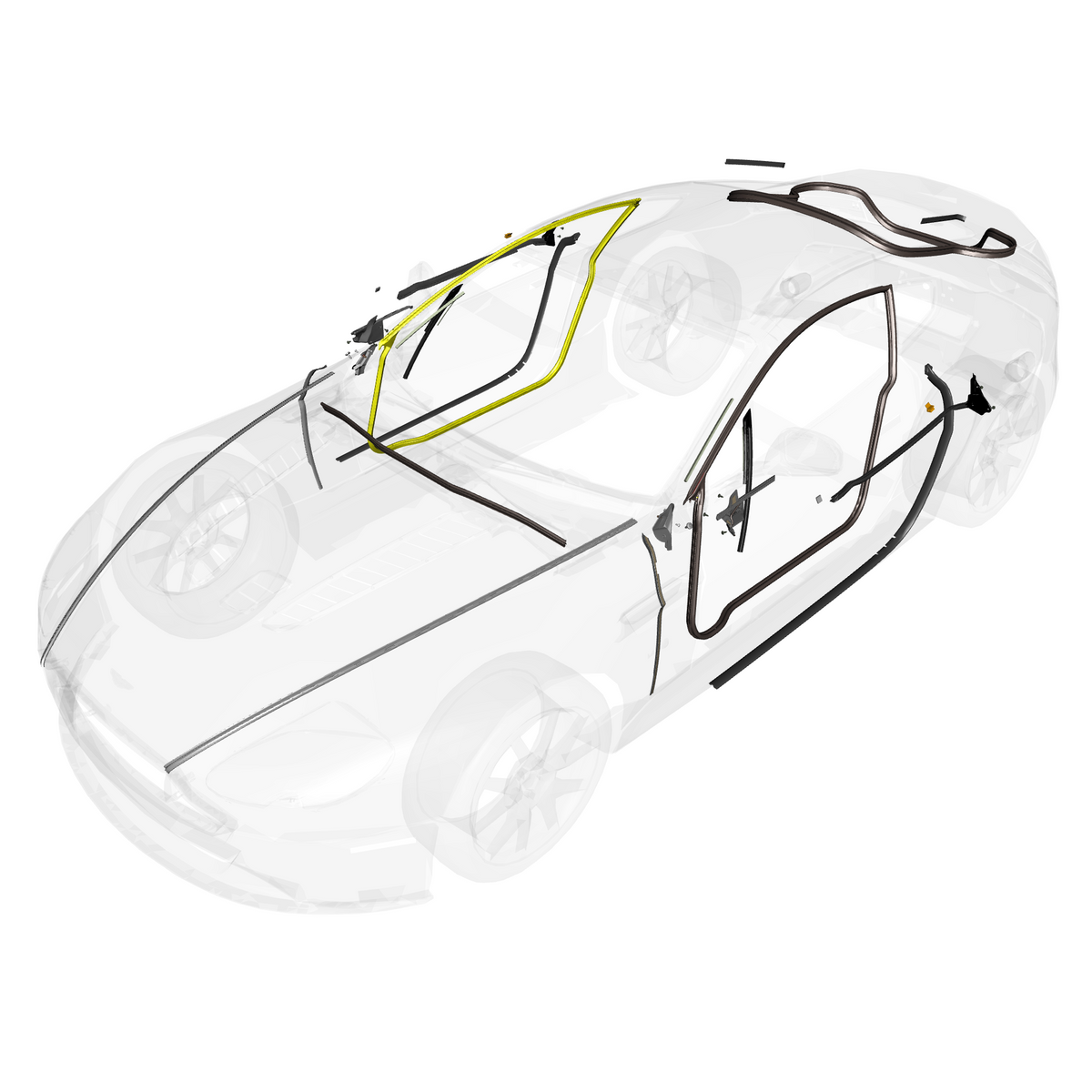 car:VANTAGE V12S,item_no:,quantity:1,reference:VANTAGE_V12S_PartsCatalogue-010702-B1 Dynamic Weatherstrips