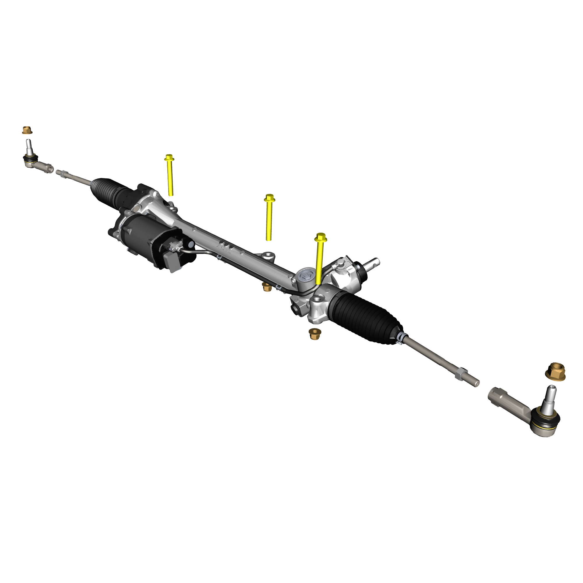 car:VANQUISH,item_no:,quantity:3,reference:VANQUISH_25_PartsCatalogue-110101 Steering Rack Assembly