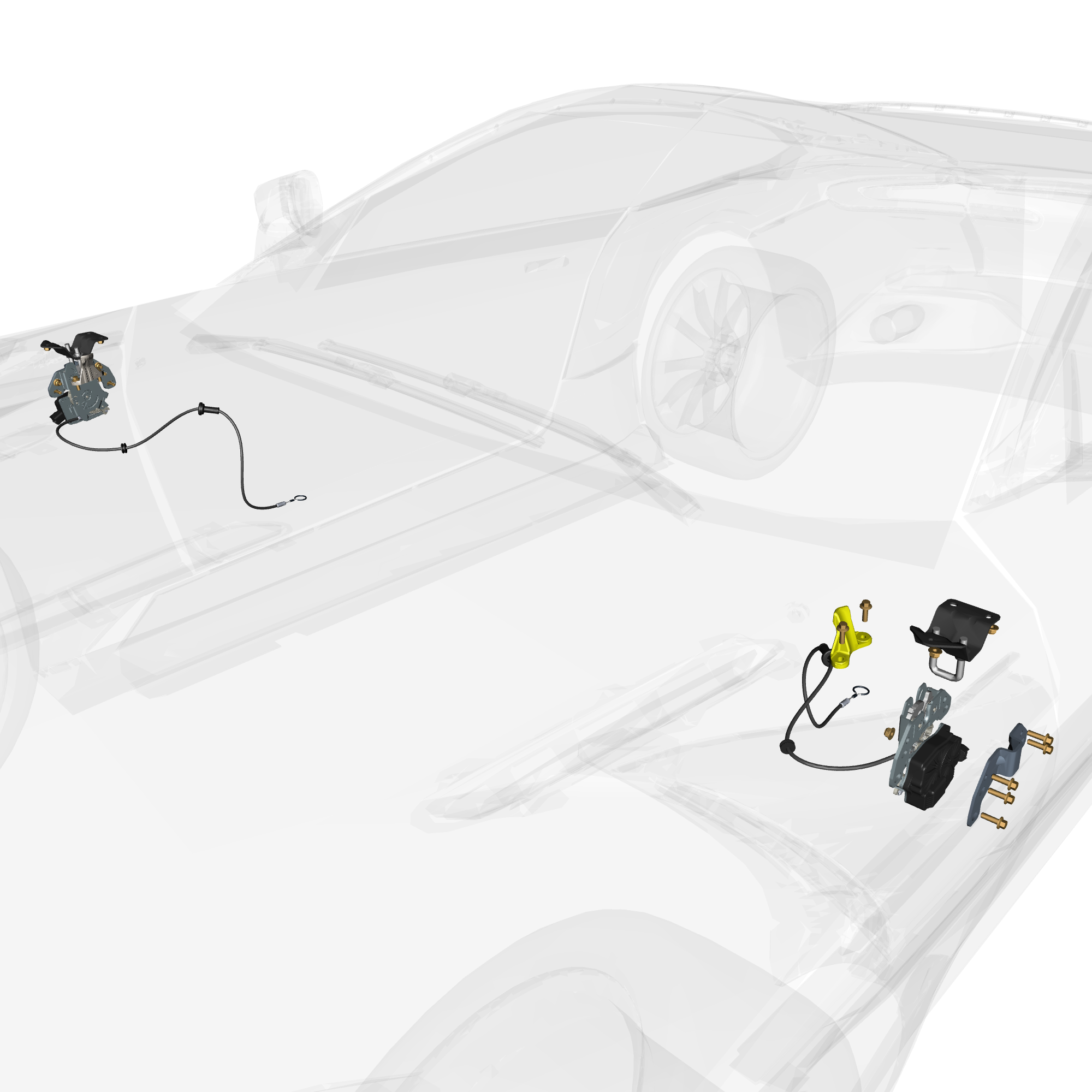 car: DB11,item_no: nan,quantity: 1,reference: DB11_PartsCatalogue-011401-10 Bonnet Latch System
