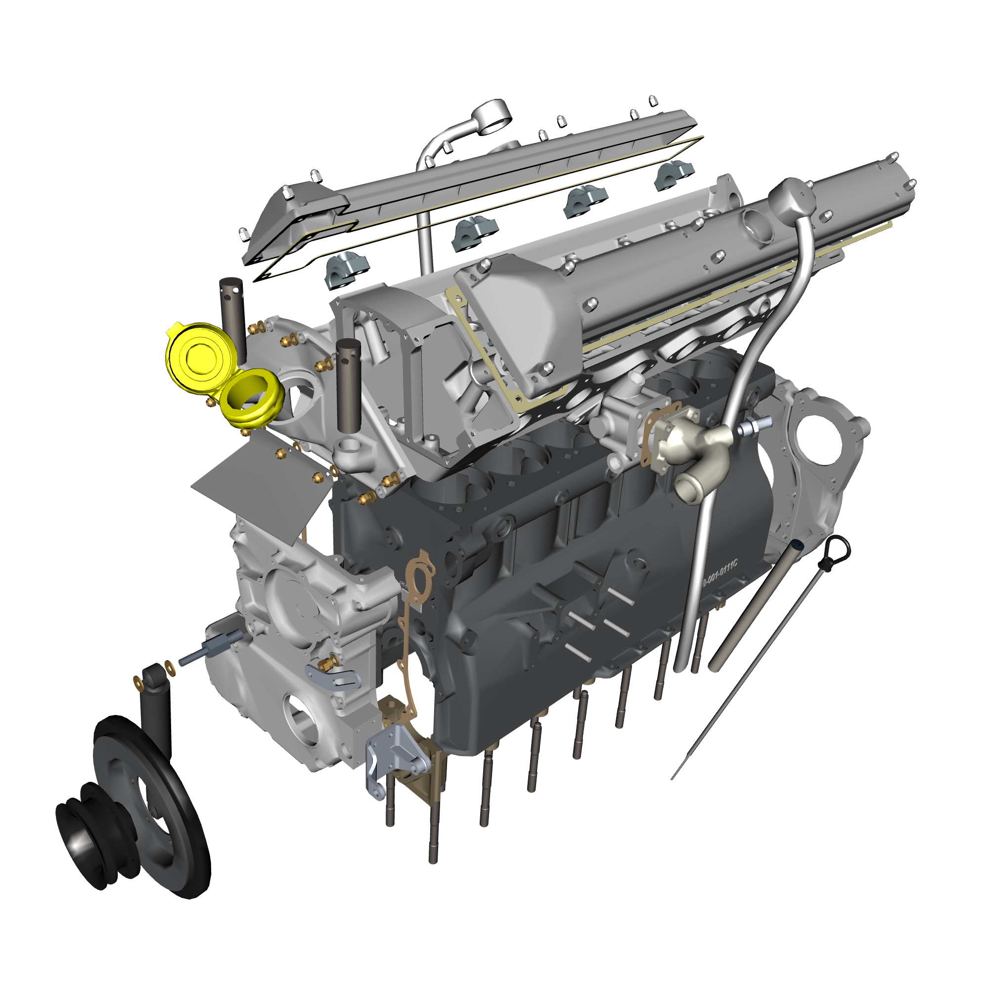 car: DB5 GF,item_no: nan,quantity: 1,reference: DB5GF_PartsCatalogue-031600-10 Engine Structure