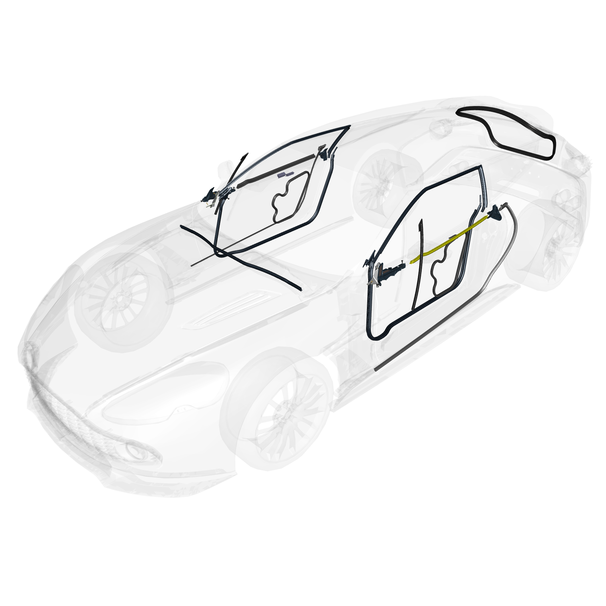 car: VANQUISH ZAGATO,item_no: nan,quantity: 1,reference: VANQUISH_ZAGATO_PartsCatalogue-010701-10 Dynamic Weatherstrips