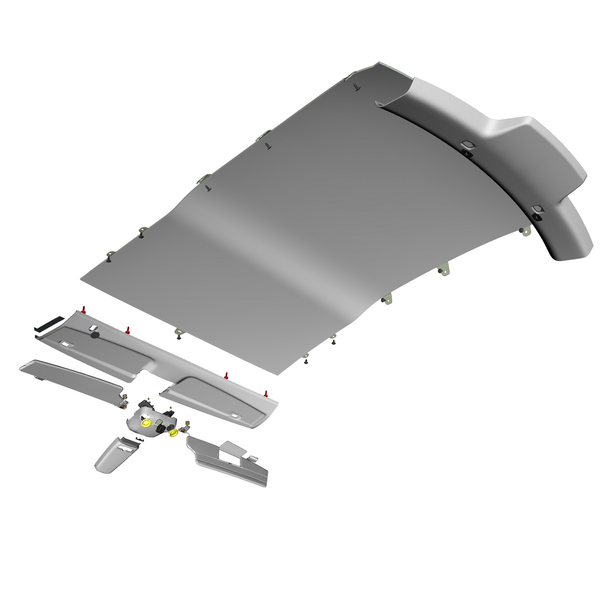 car: TARAF,item_no: nan,quantity: 2,reference: TARAF_PartsCatalogue-010503-01 Headliner Assembly