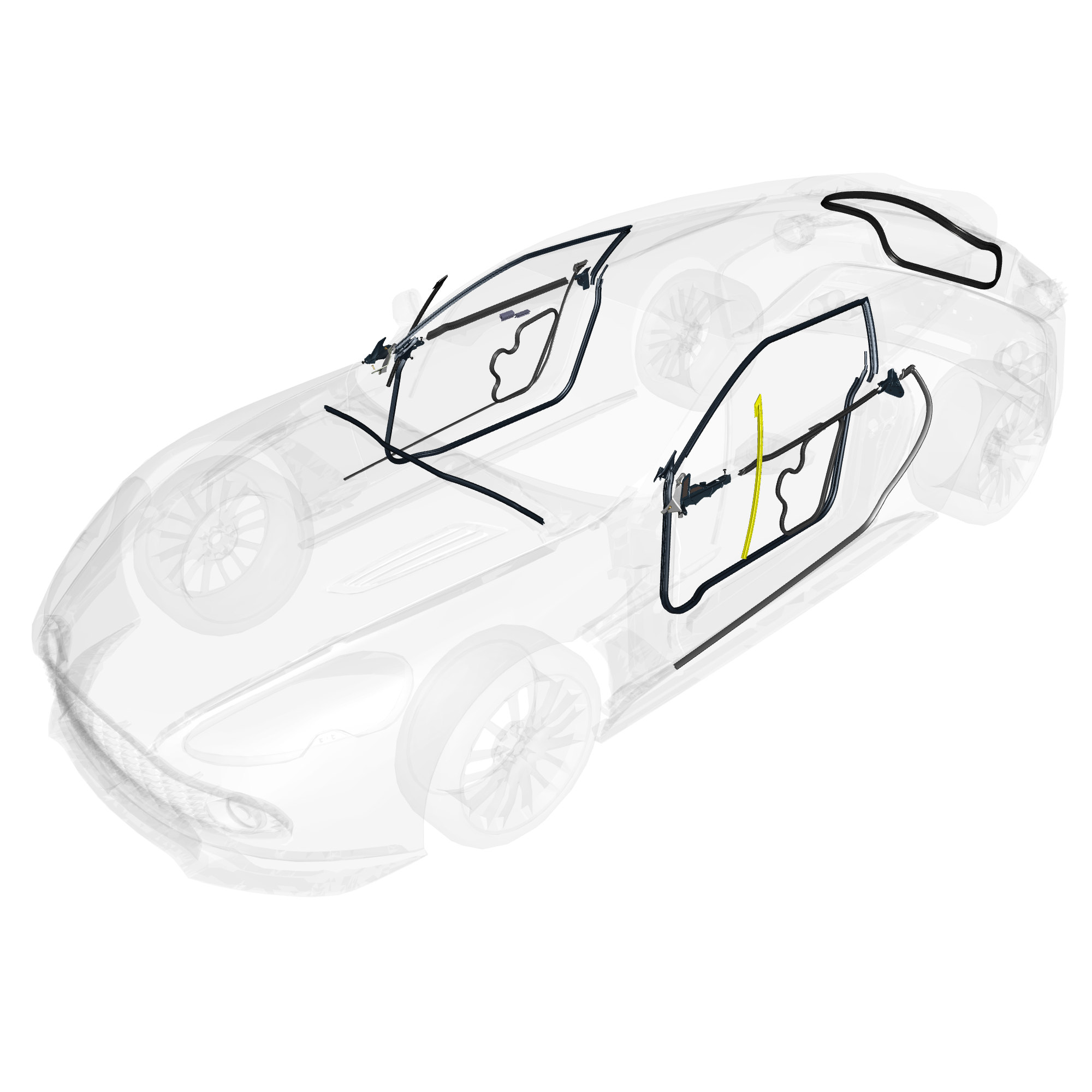 car: VANQUISH ZAGATO,item_no: nan,quantity: 1,reference: VANQUISH_ZAGATO_PartsCatalogue-010701-10 Dynamic Weatherstrips
