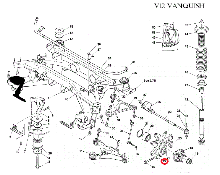 Image of LEFT HAND REAR SUSPENSION KNUCKLE