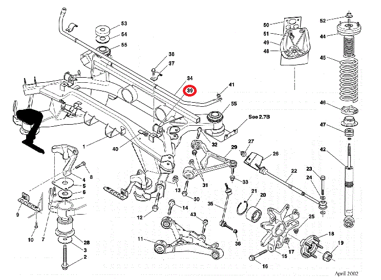 Image of REAR STABILISER BAR BUSH