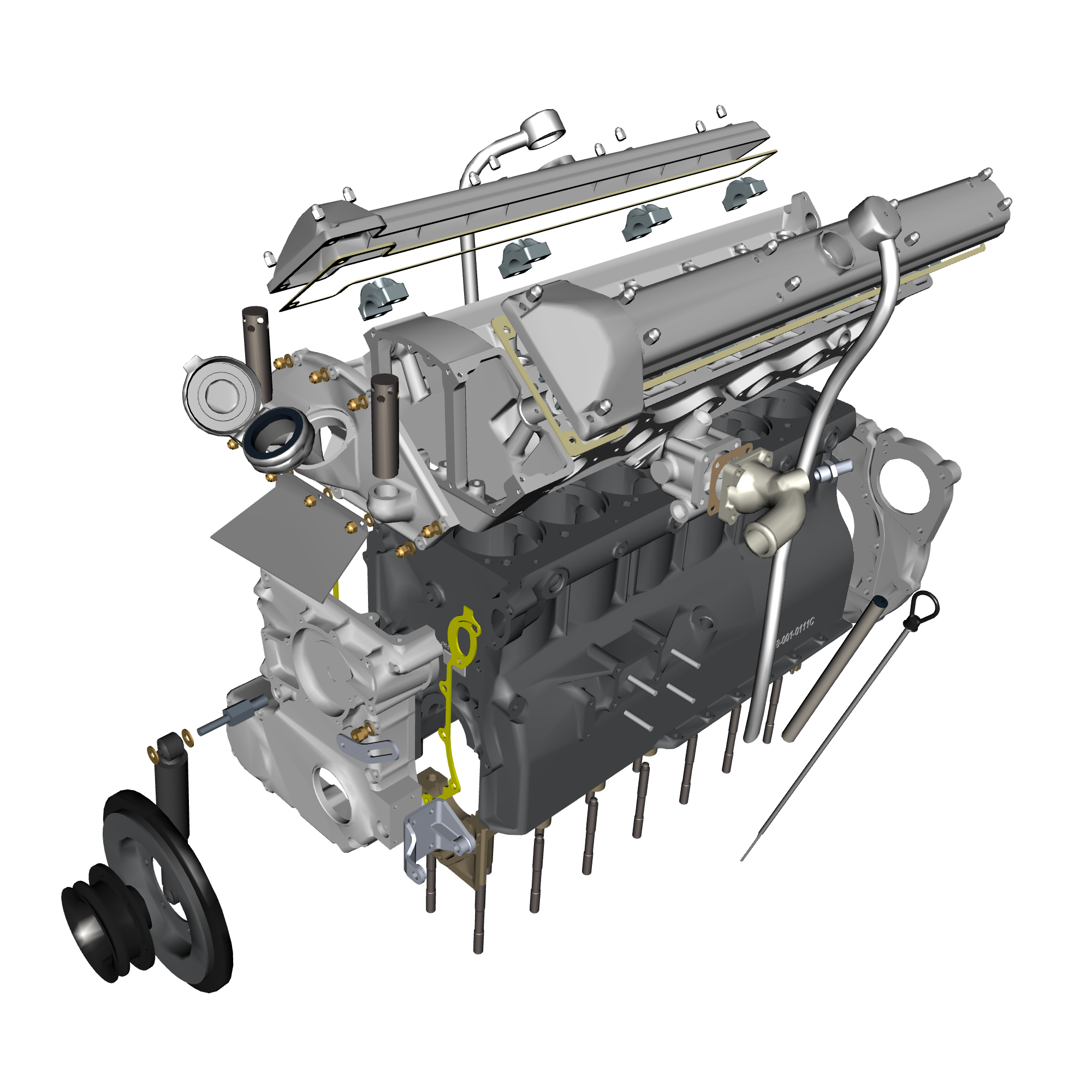 car: DB5 GF,item_no: nan,quantity: 1,reference: DB5GF_PartsCatalogue-031600-10 Engine Structure
