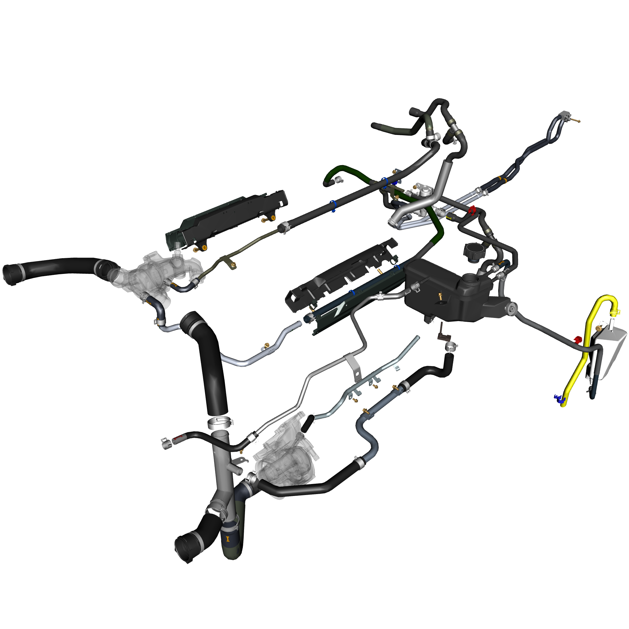 car: TARAF,item_no: nan,quantity: 1,reference: TARAF_PartsCatalogue-030300-01 Coolant Hoses & Reservoir