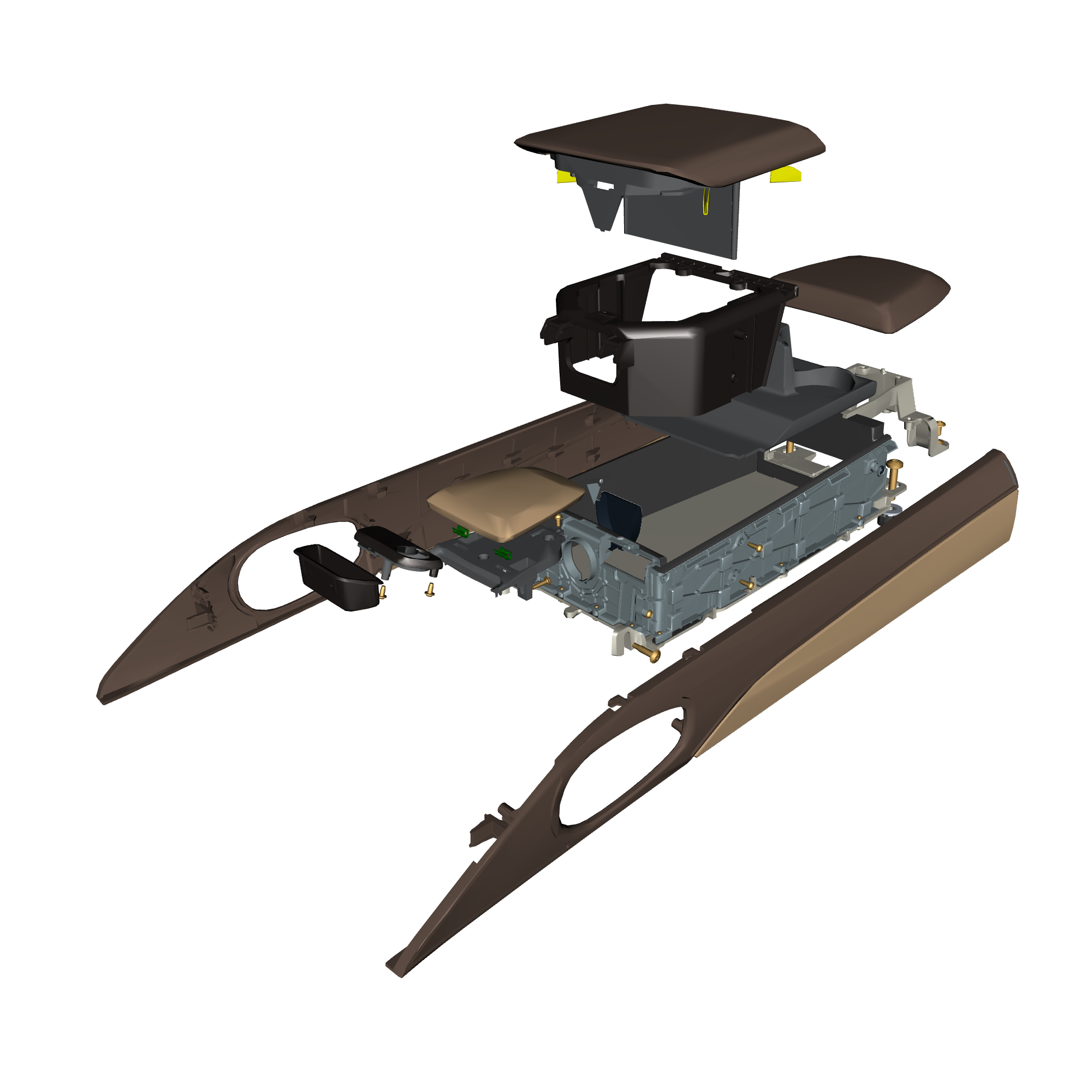 car:DB11,item_no:,quantity:A/R,reference:DB11_PartsCatalogue-011216-20 Console less Armrest