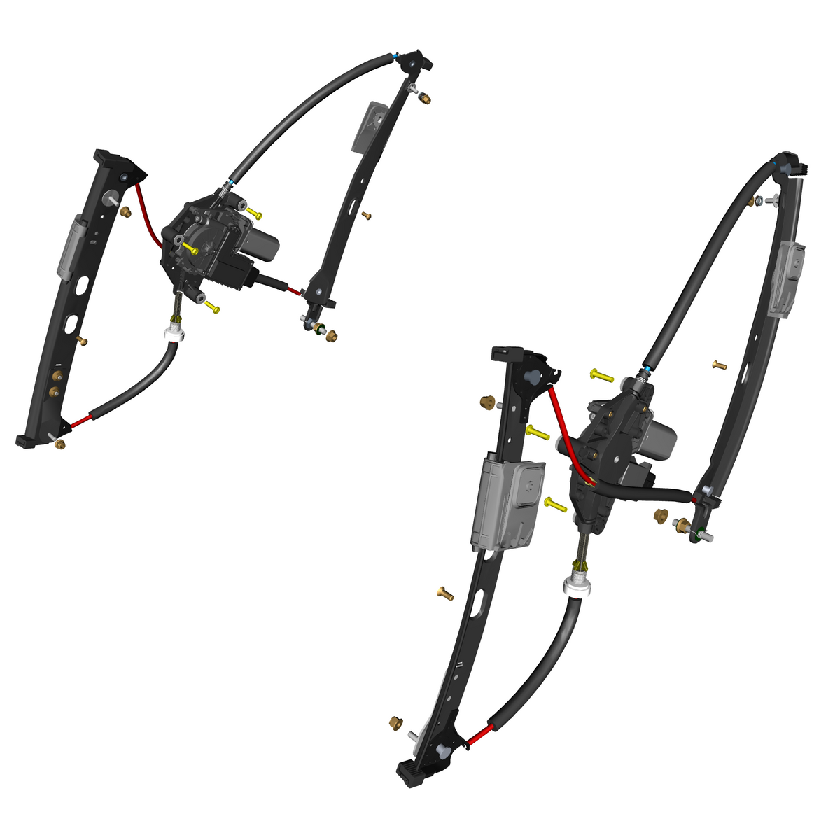 car:VANTAGE V12S,item_no:,quantity:6,reference:VANTAGE_V12S_PartsCatalogue-011108-B1 Window Regulator