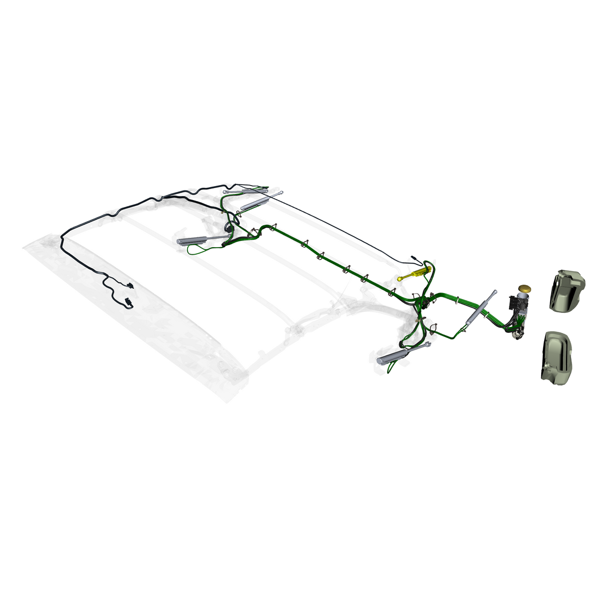 car: DB11,item_no: nan,quantity: 1,reference: DB11_PartsCatalogue-011701-40 Roof Electrical and Hydraulics
