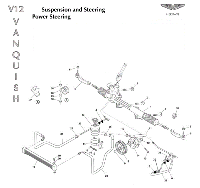 Image of POWER STEERING RACK HOSE JOINT