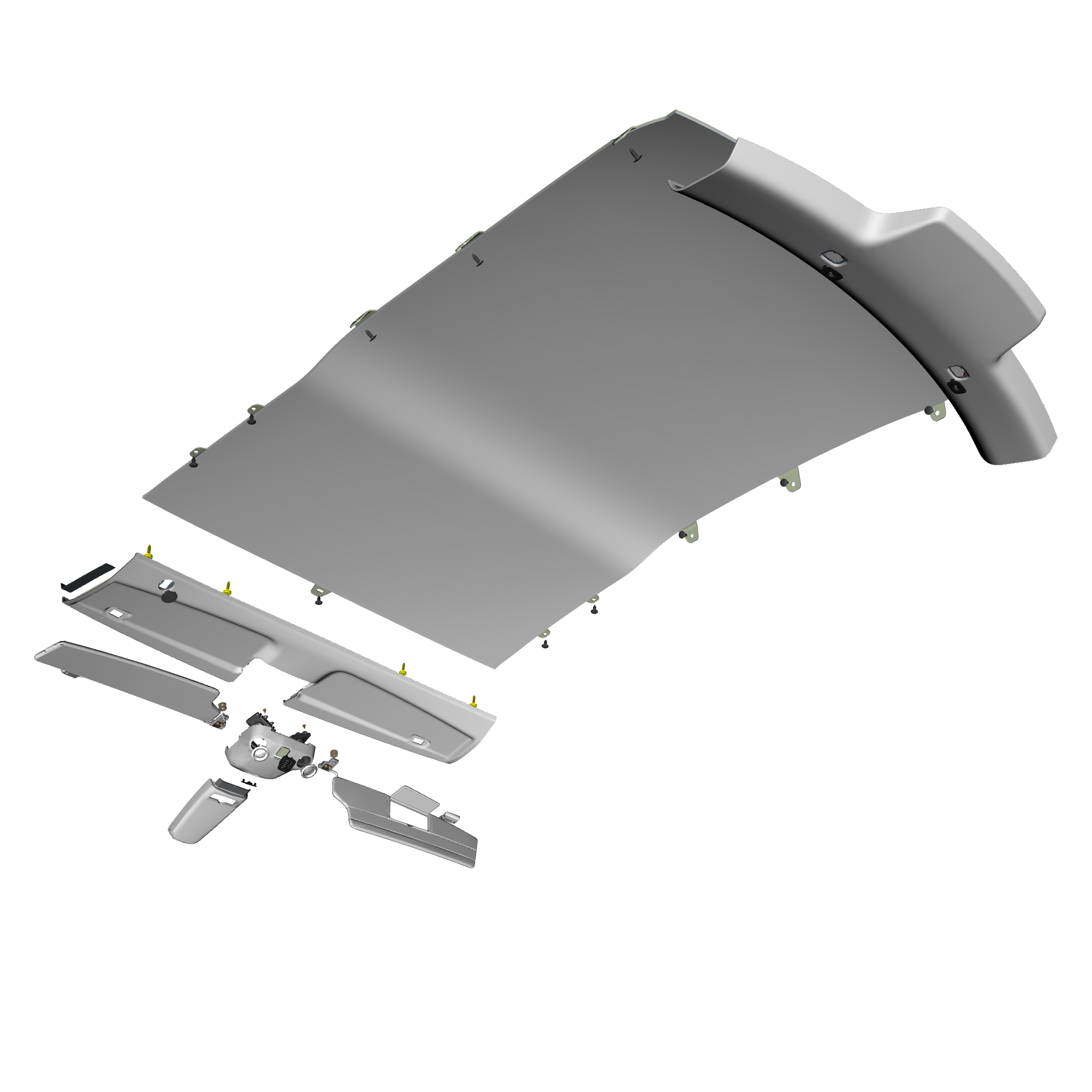 car: TARAF,item_no: nan,quantity: 4,reference: TARAF_PartsCatalogue-010503-01 Headliner Assembly