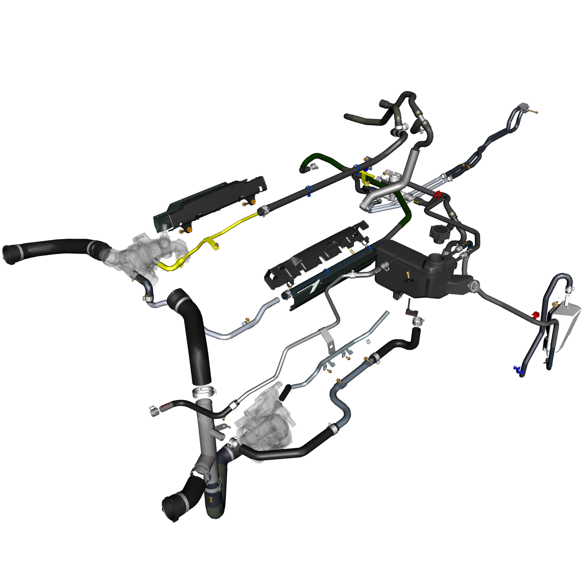 car: TARAF,item_no: nan,quantity: 1,reference: TARAF_PartsCatalogue-030300-01 Coolant Hoses & Reservoir