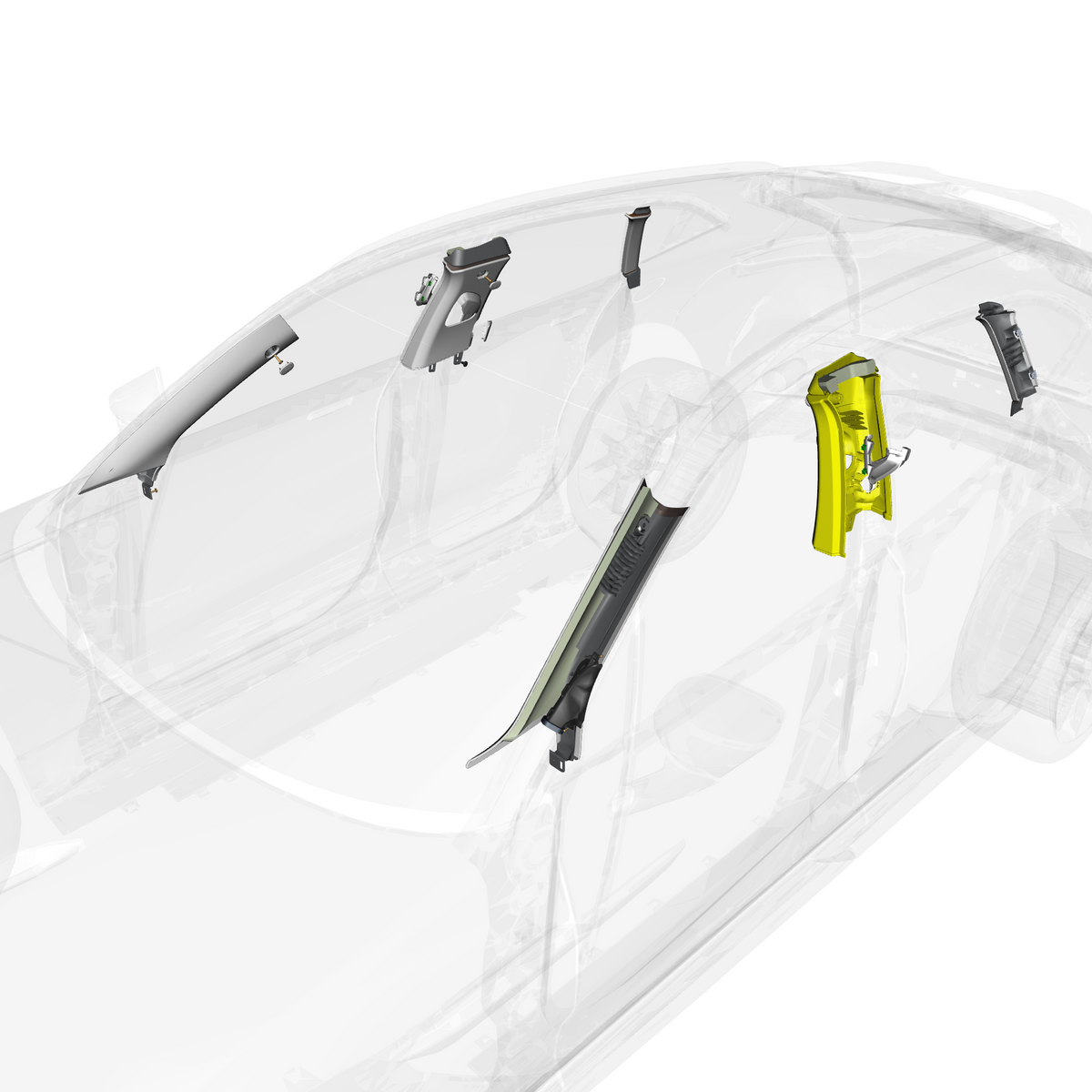 car:DBX,item_no:,quantity:1.0,reference:DBX_PartsCatalogue-300405 Pillar Trims