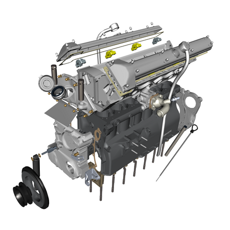 car: DB5 GF,item_no: nan,quantity: 4,reference: DB5GF_PartsCatalogue-031600-10 Engine Structure