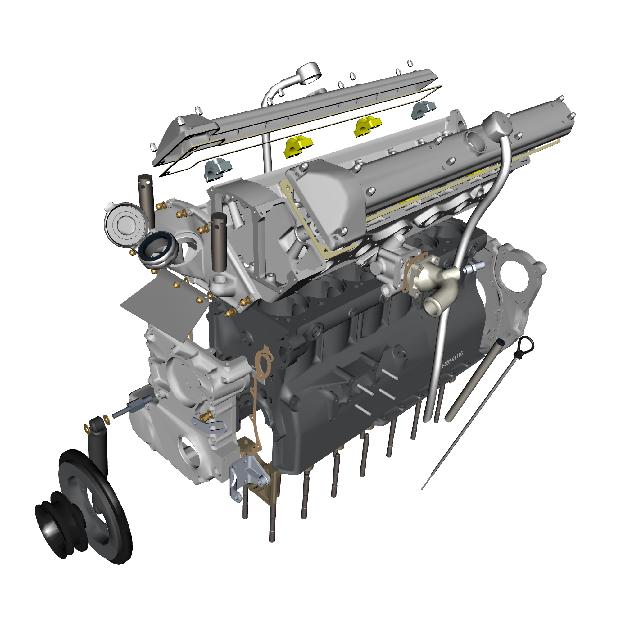 car:db5 gf,item_no:,quantity:4,reference:db5gf_partscatalogue-031600-10 engine structure