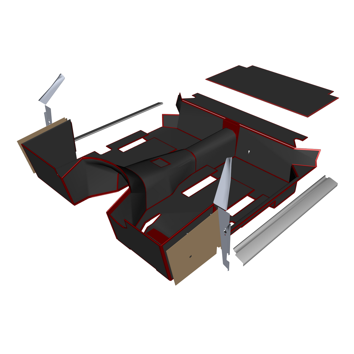 car: DB4 GTZ,item_no: nan,quantity: 8,reference: DB4GTZ_PartsCatalogue-010501-01 Main Floor Trim
