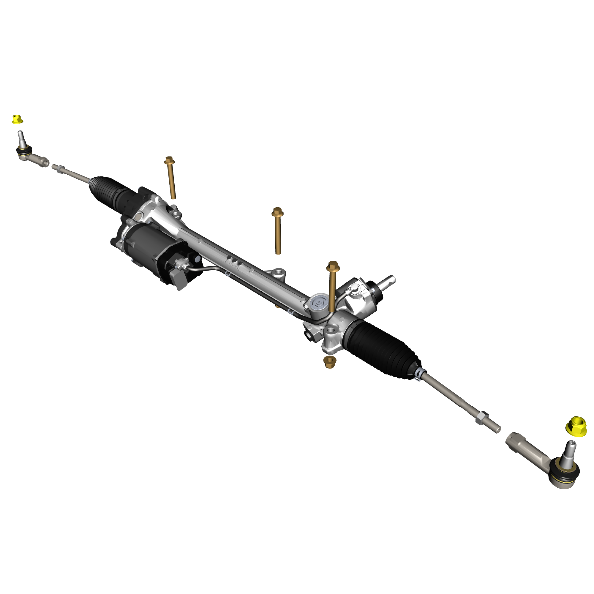 car:VANTAGE,item_no:,quantity:2,reference:VANTAGE_25_PartsCatalogue-110101 Steering Rack Assembly