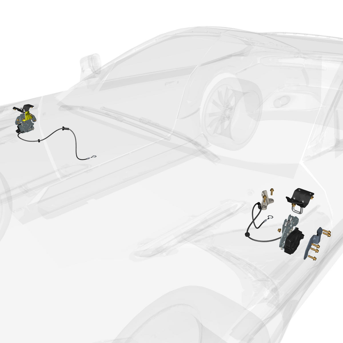 car: DB11,item_no: nan,quantity: 1,reference: DB11_PartsCatalogue-011401-10 Bonnet Latch System