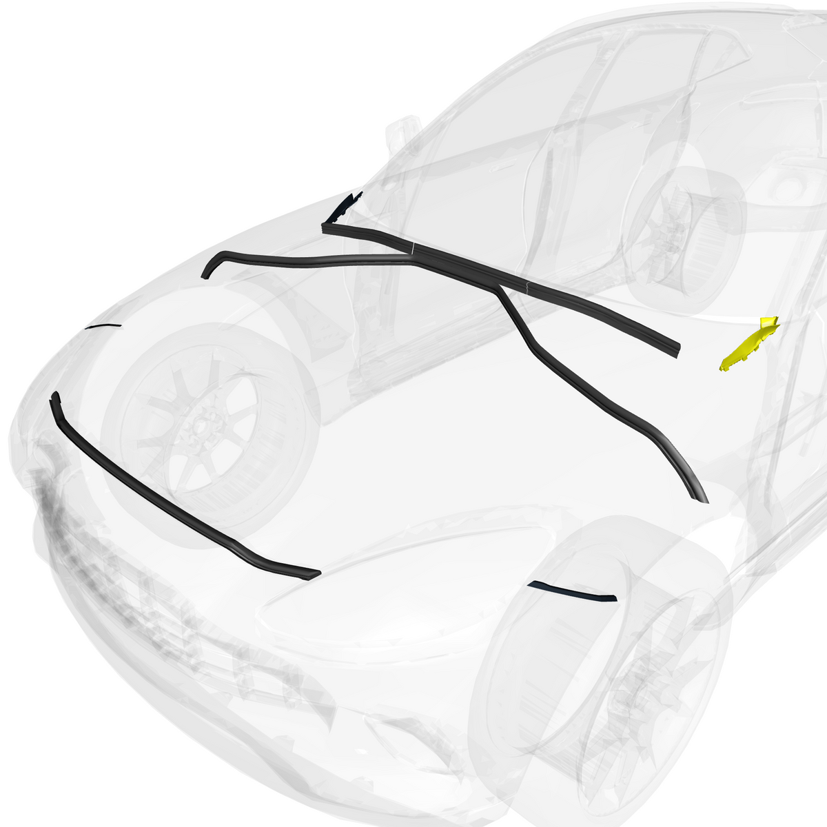 car: DBX,item_no: nan,quantity: 1,reference: DBX_PartsCatalogue-310504-10 Hood Weatherstrip